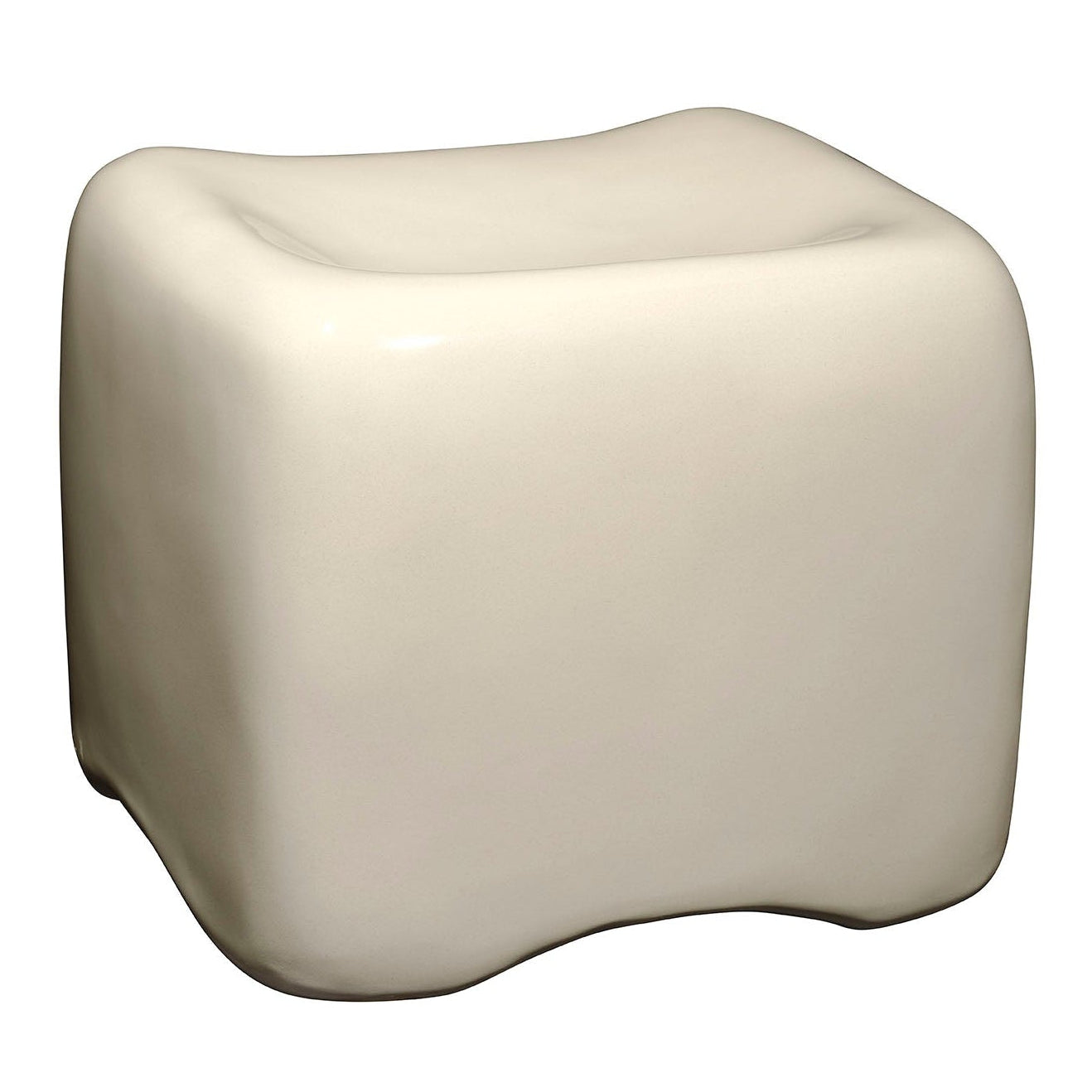 Jamie Young Cushion Cream Concrete Stool