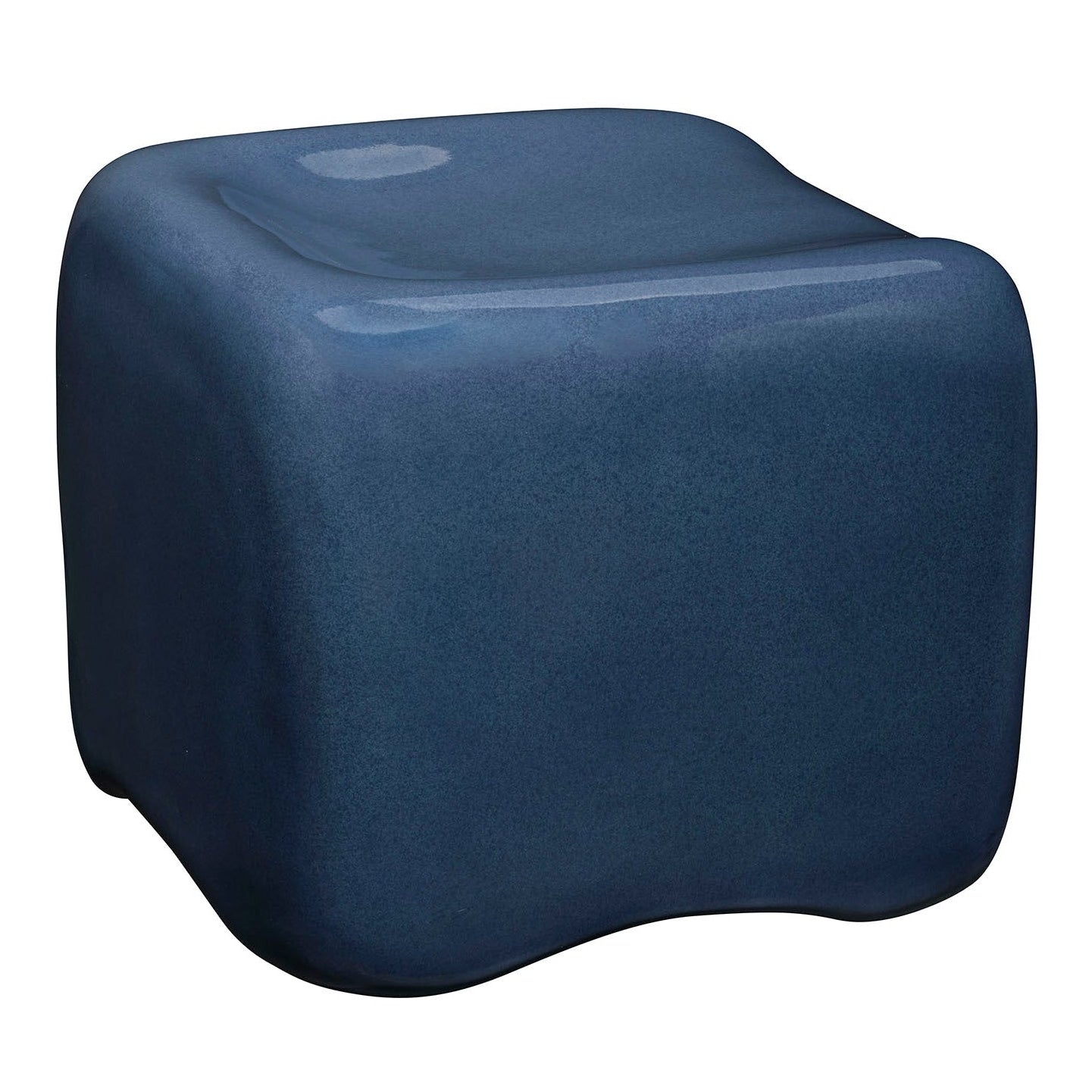 Jamie Young Cushion Navy Blue Concrete Stool
