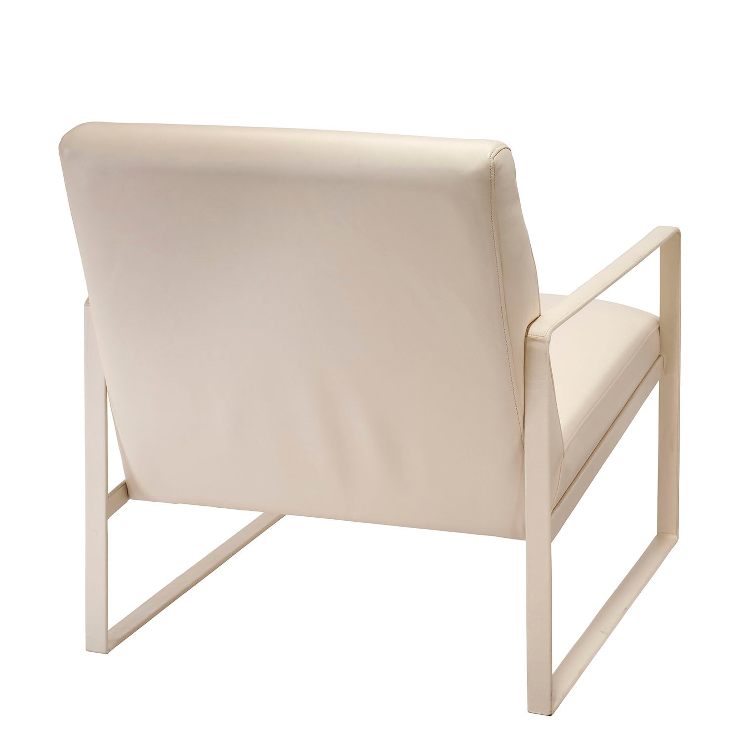 Jamie Young Hemingway Cream Leather Accent Chair
