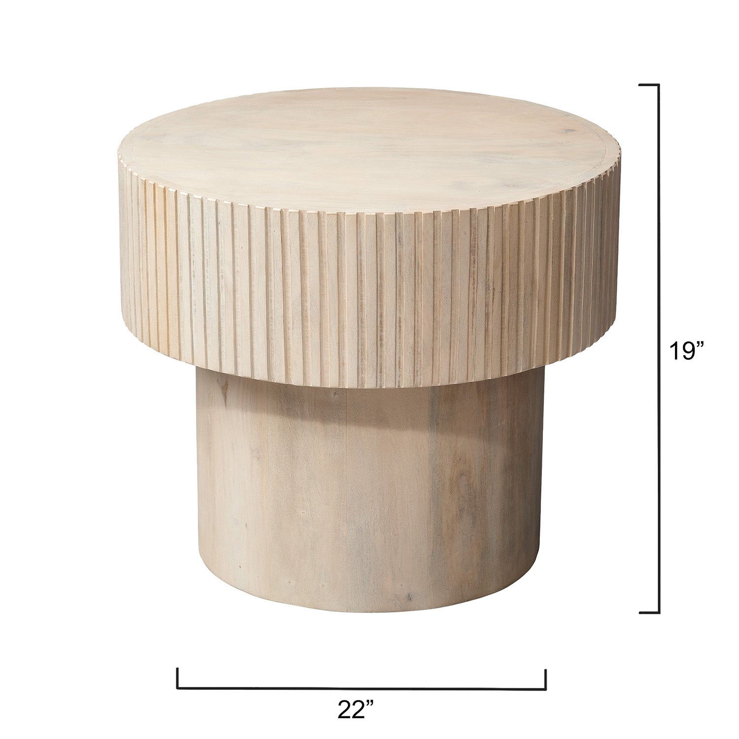 Jamie Young Notch Round Side Table
