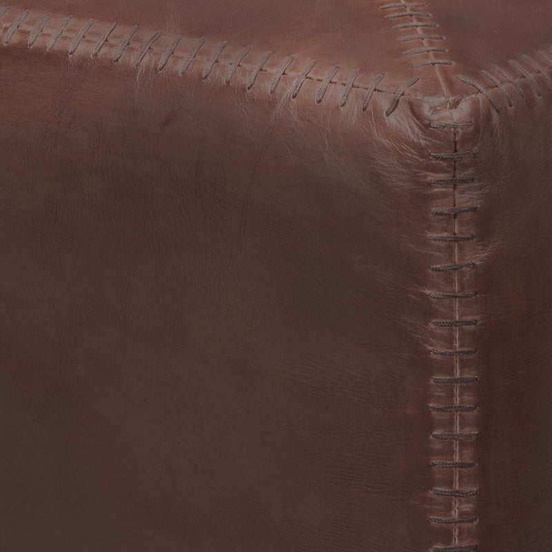 Jamie Young Leather Ottoman