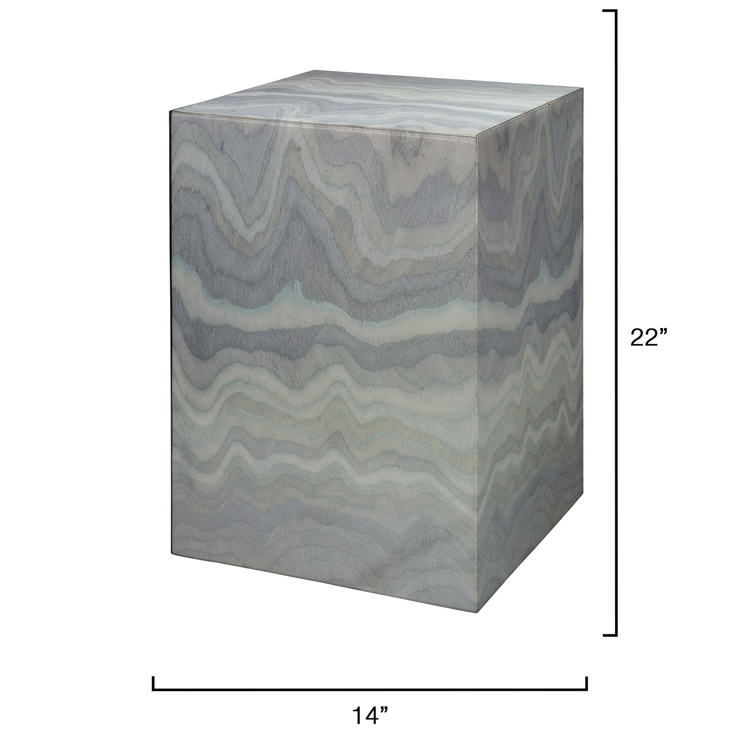 Jamie Young Peak Pale Blue Side Table