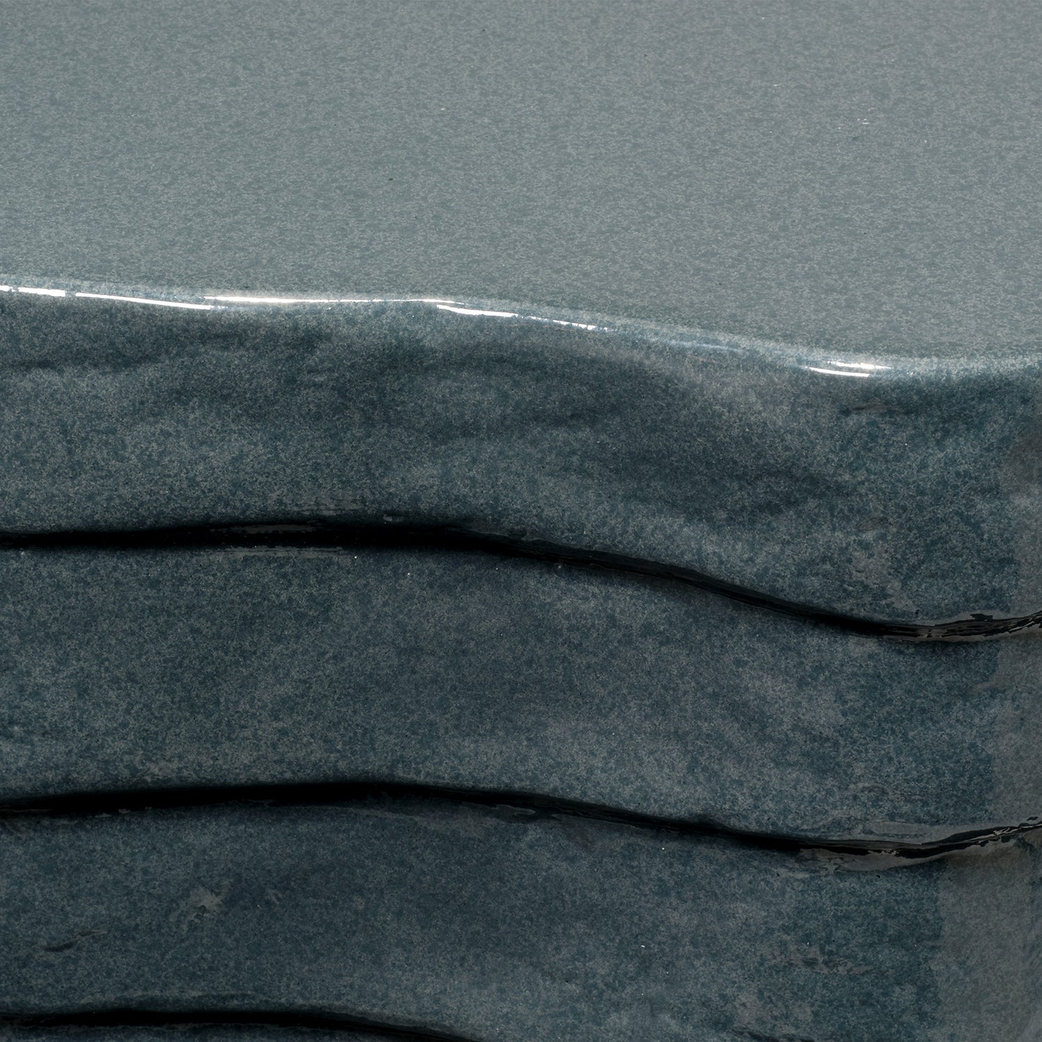 Jamie Young Strata Slate Blue Side Table