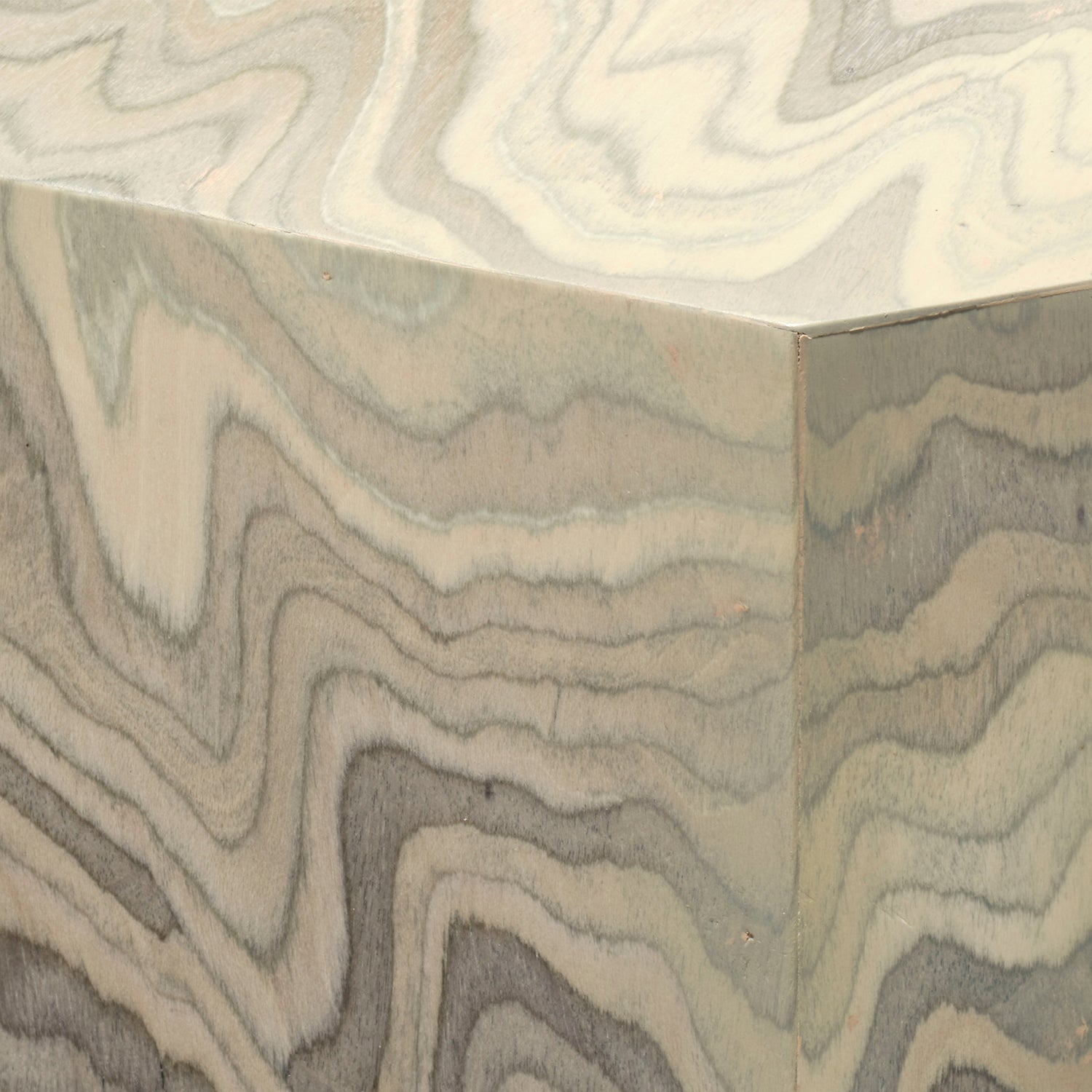 Jamie Young Vale Sand Grey Veneer Side Table