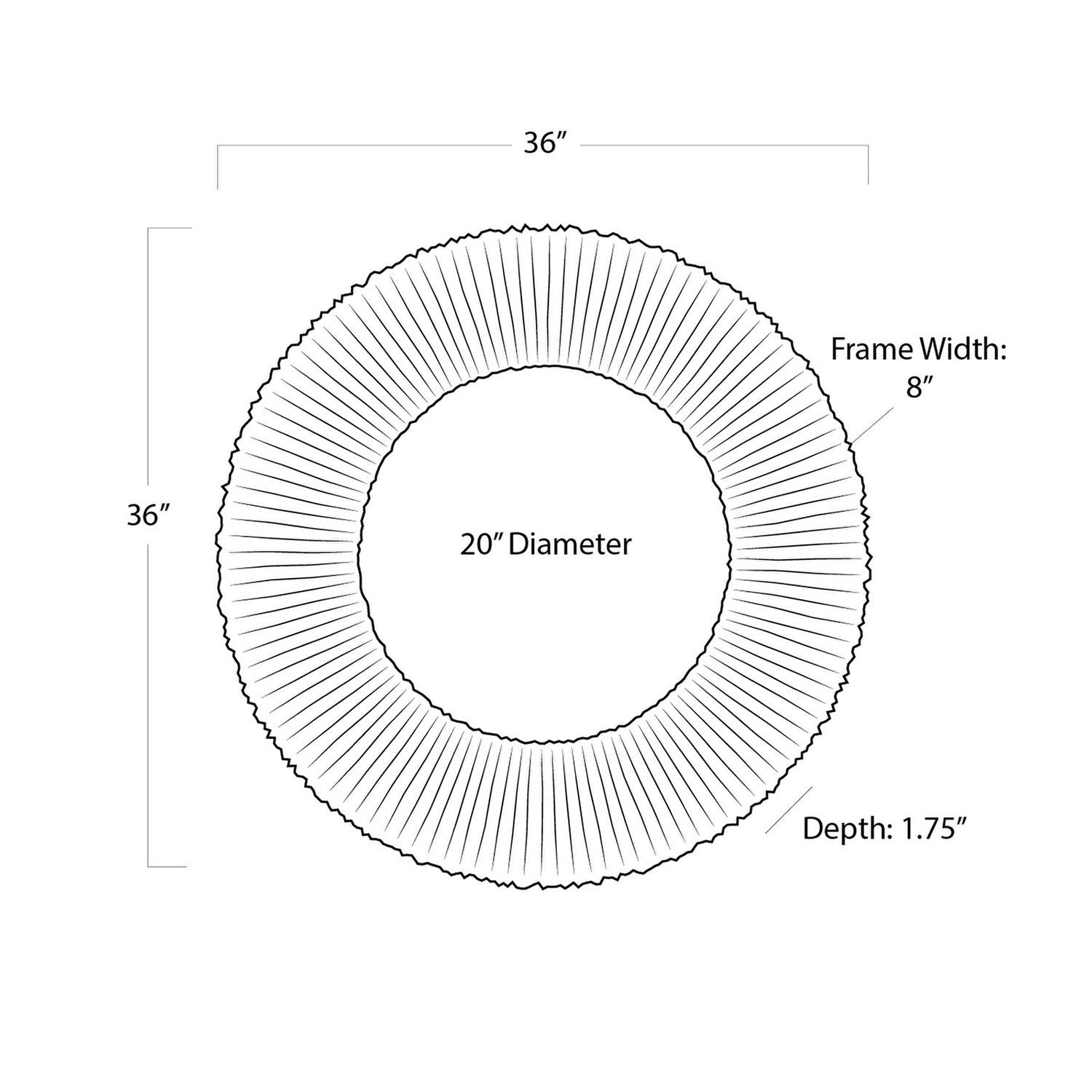Regina Andrew Round Slate Mirror