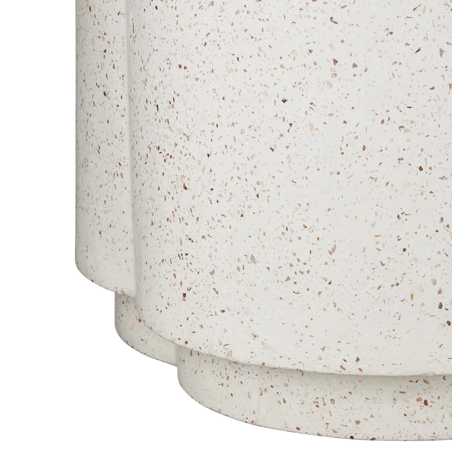 Currey & Co Smerlato Ivory Terrazzo Medium Planter