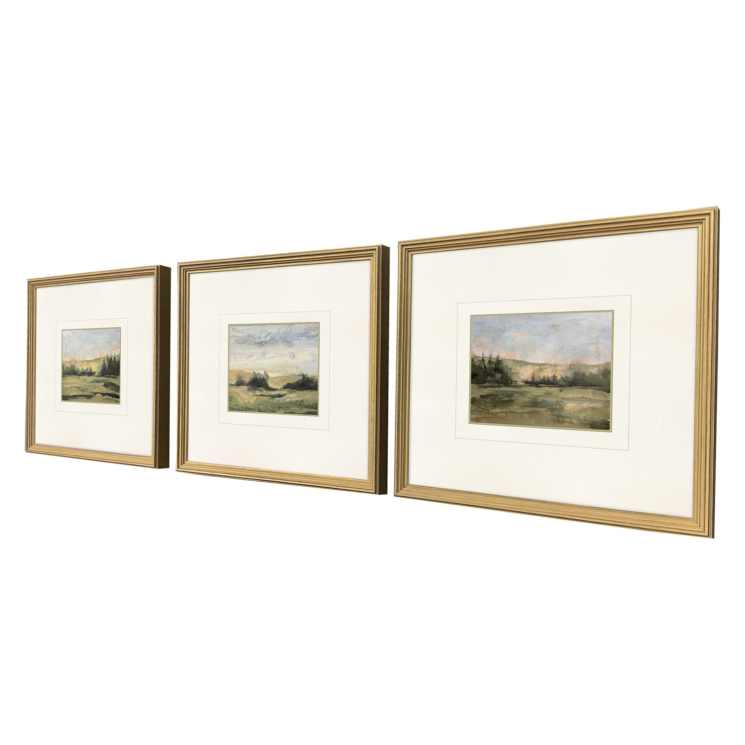 The Studio Verde Vista I Framed Art Set of 3