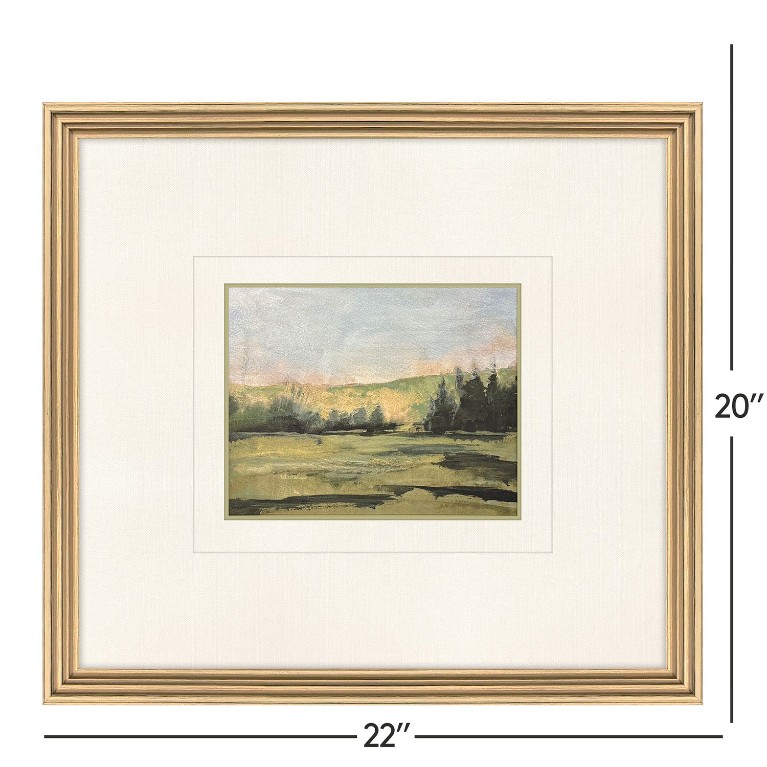 The Studio Verde Vista I Framed Art Set of 3