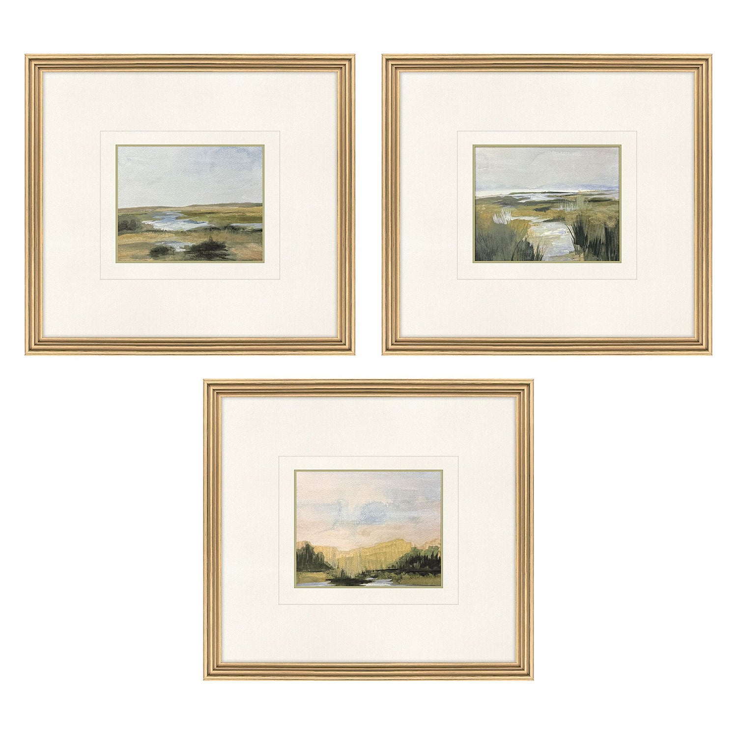 The Studio Verde Vista II Framed Art Set of 3