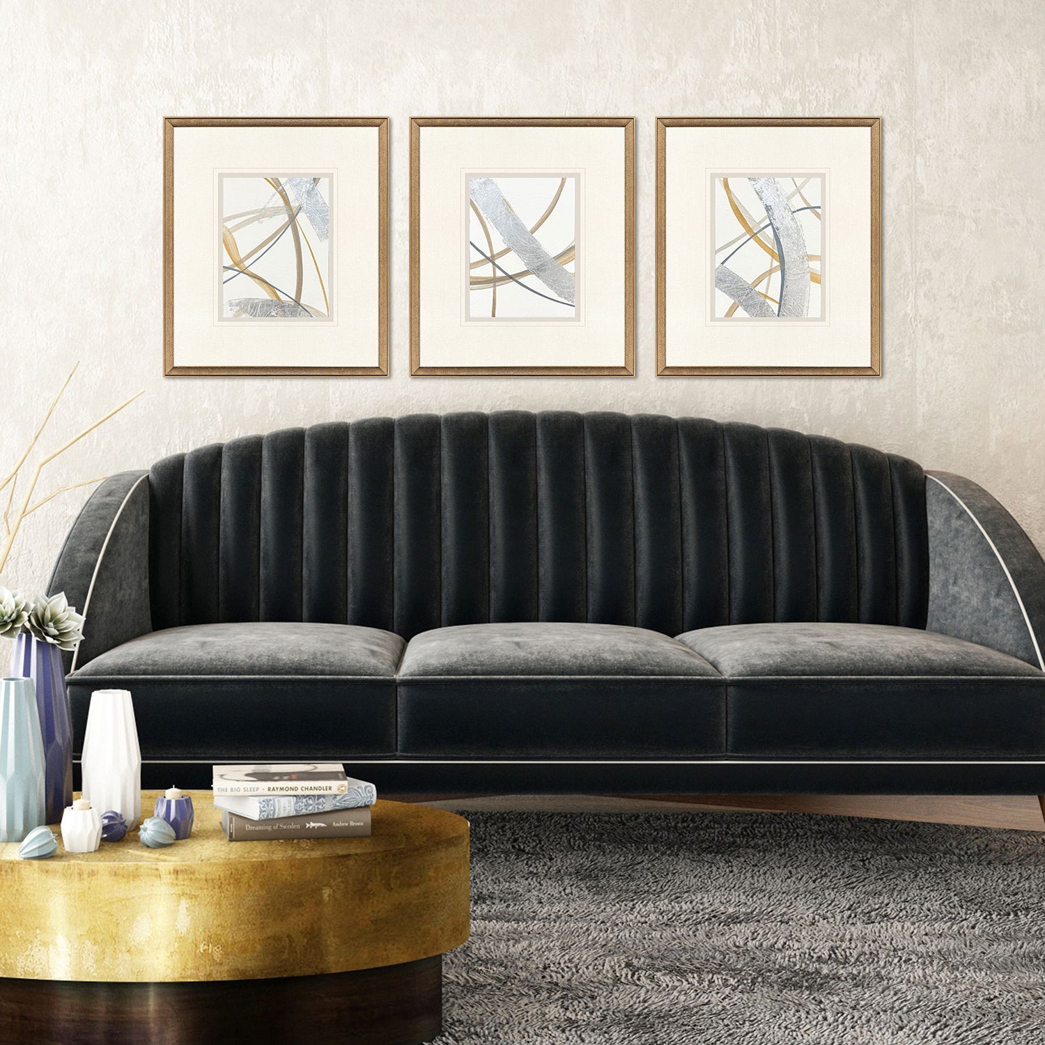 The Studio Crossing Paths II Framed Art Set of 3