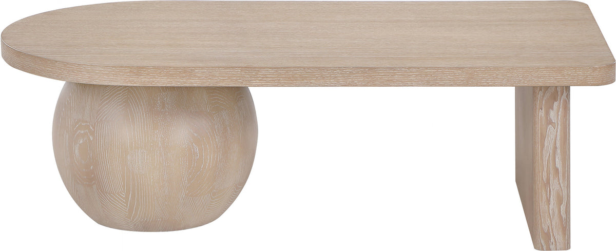 Solum Natural Ash Wood And Oak Veneer Coffee Table