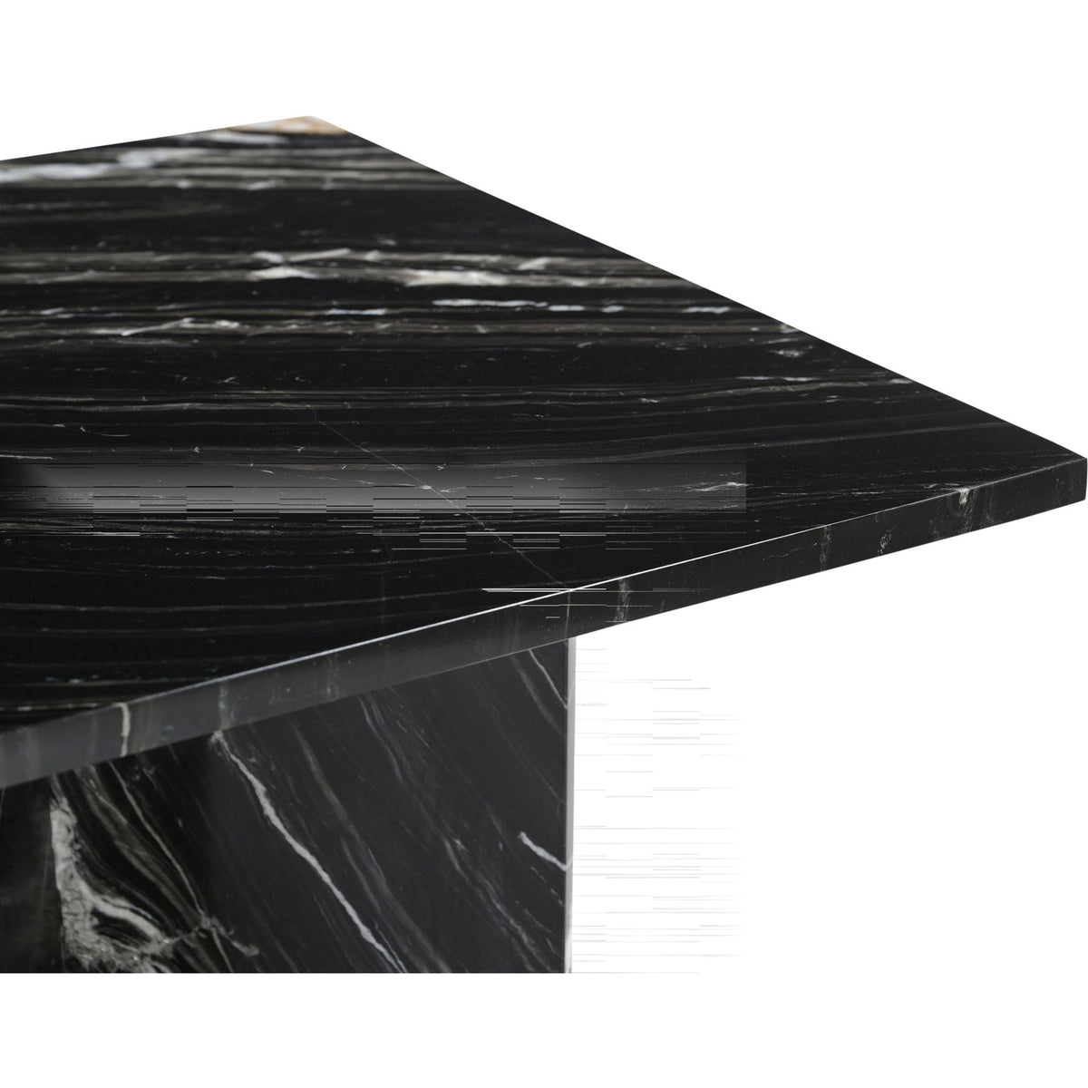 Verona Black Genuine Marble Coffee Table
