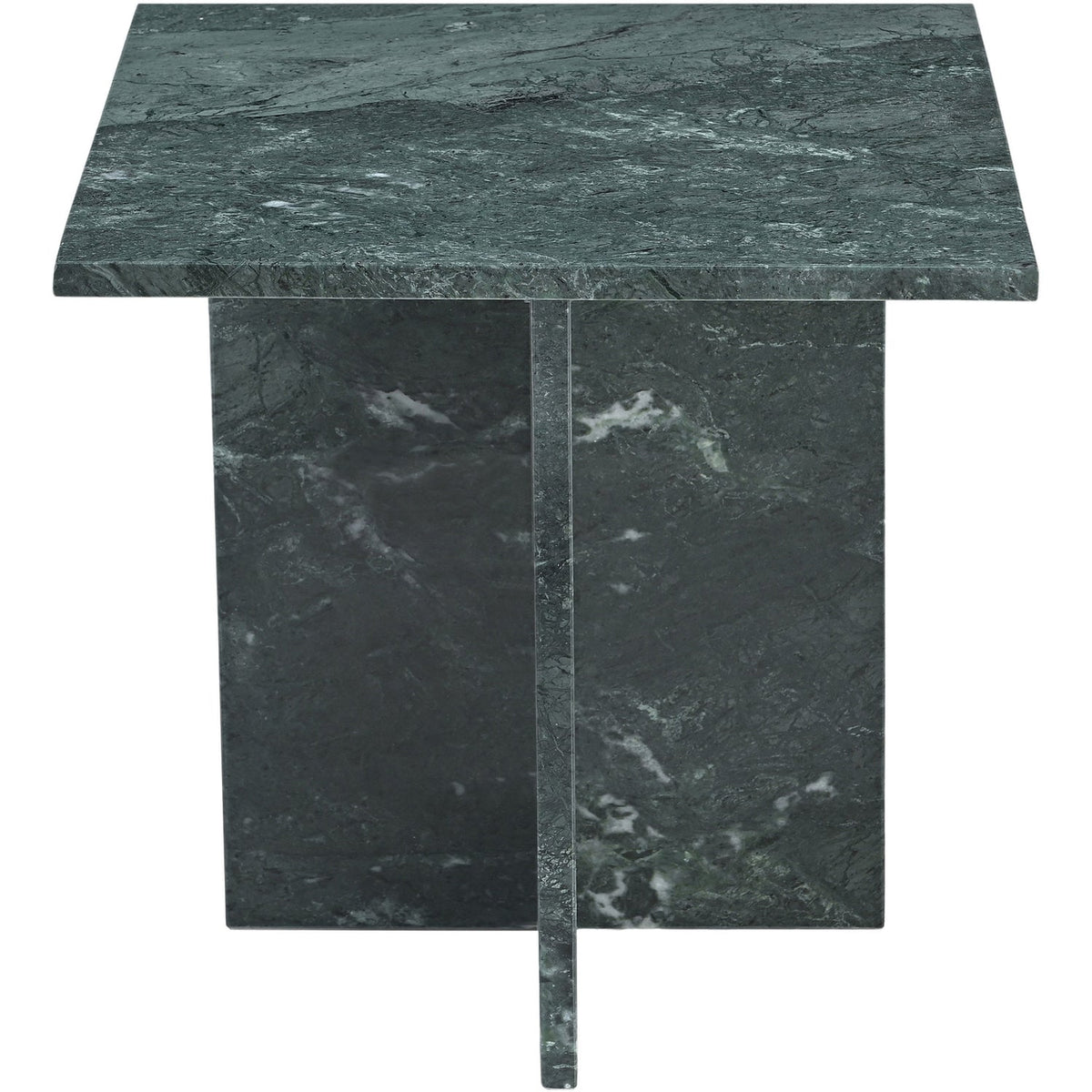 Verona Green Genuine Marble End Table Set of 2