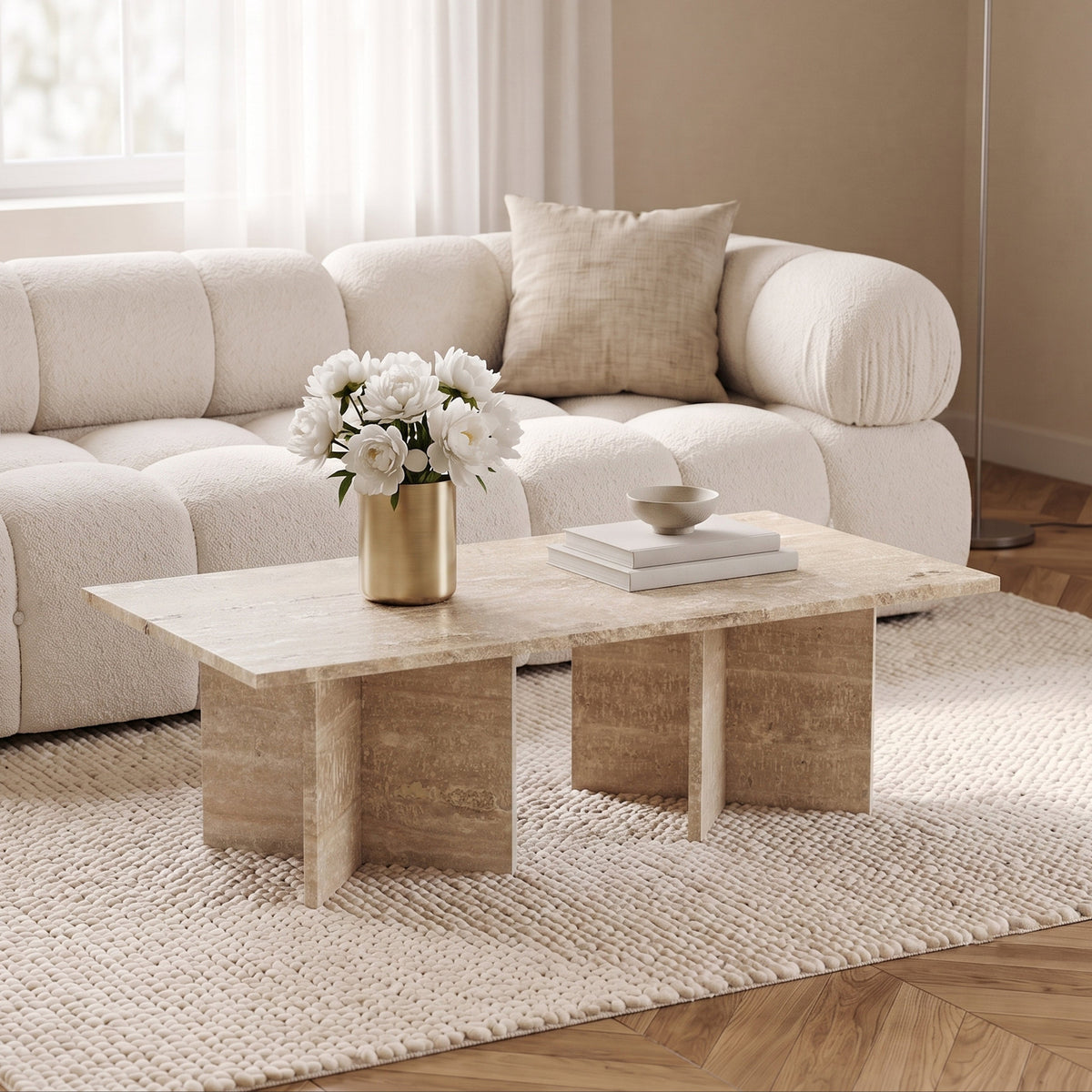 Verona Natural Marble Coffee Table