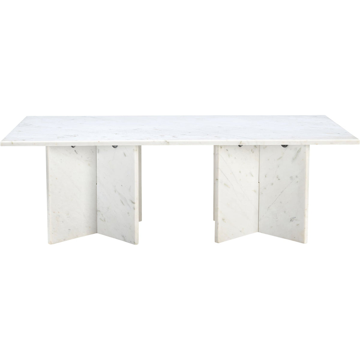 Verona White Genuine Marble Coffee Table