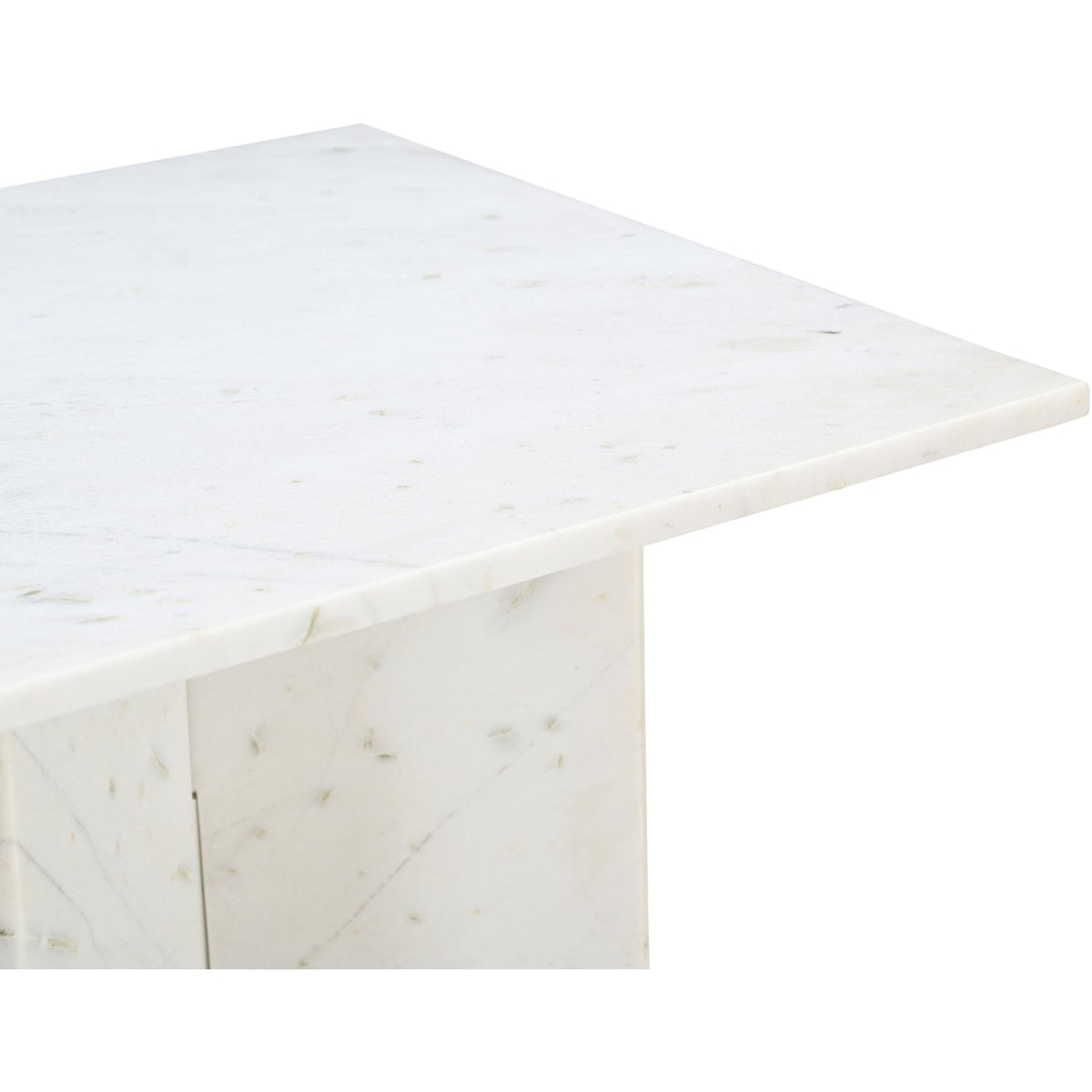 Verona White Genuine Marble Coffee Table