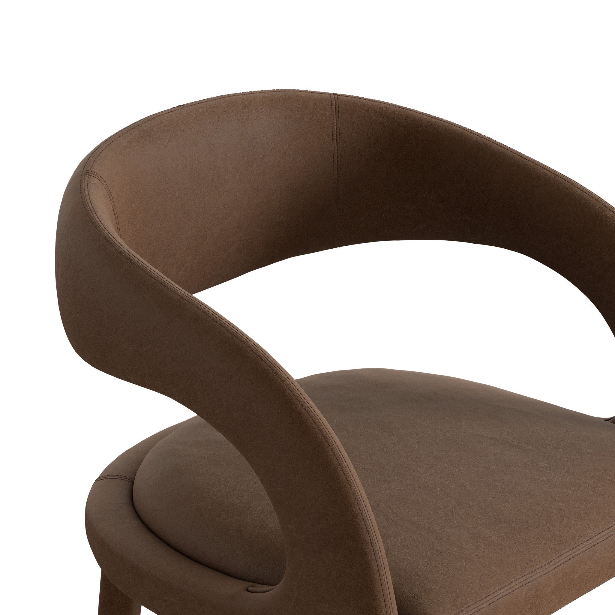 Four Hands Hawkins Maestro Cigar Dining Chair close-up detail