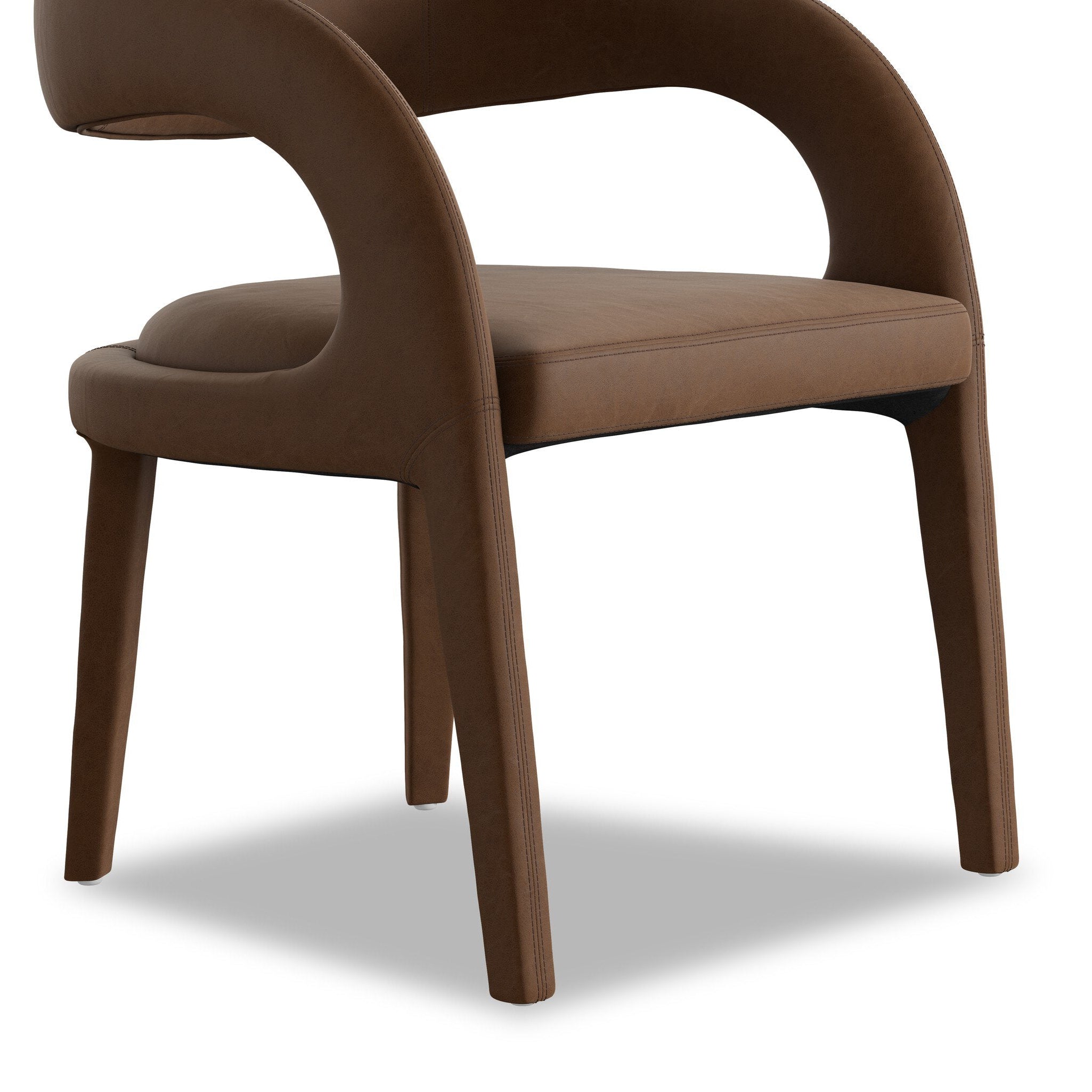 Four Hands Hawkins Maestro Cigar Dining Chair craftsmanship close-up