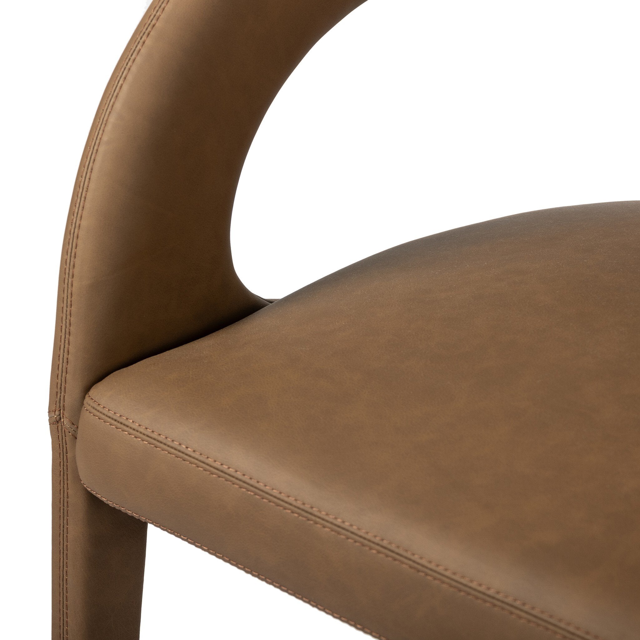 Four Hands Hawkins Maestro Cigar Dining Chair construction close-up