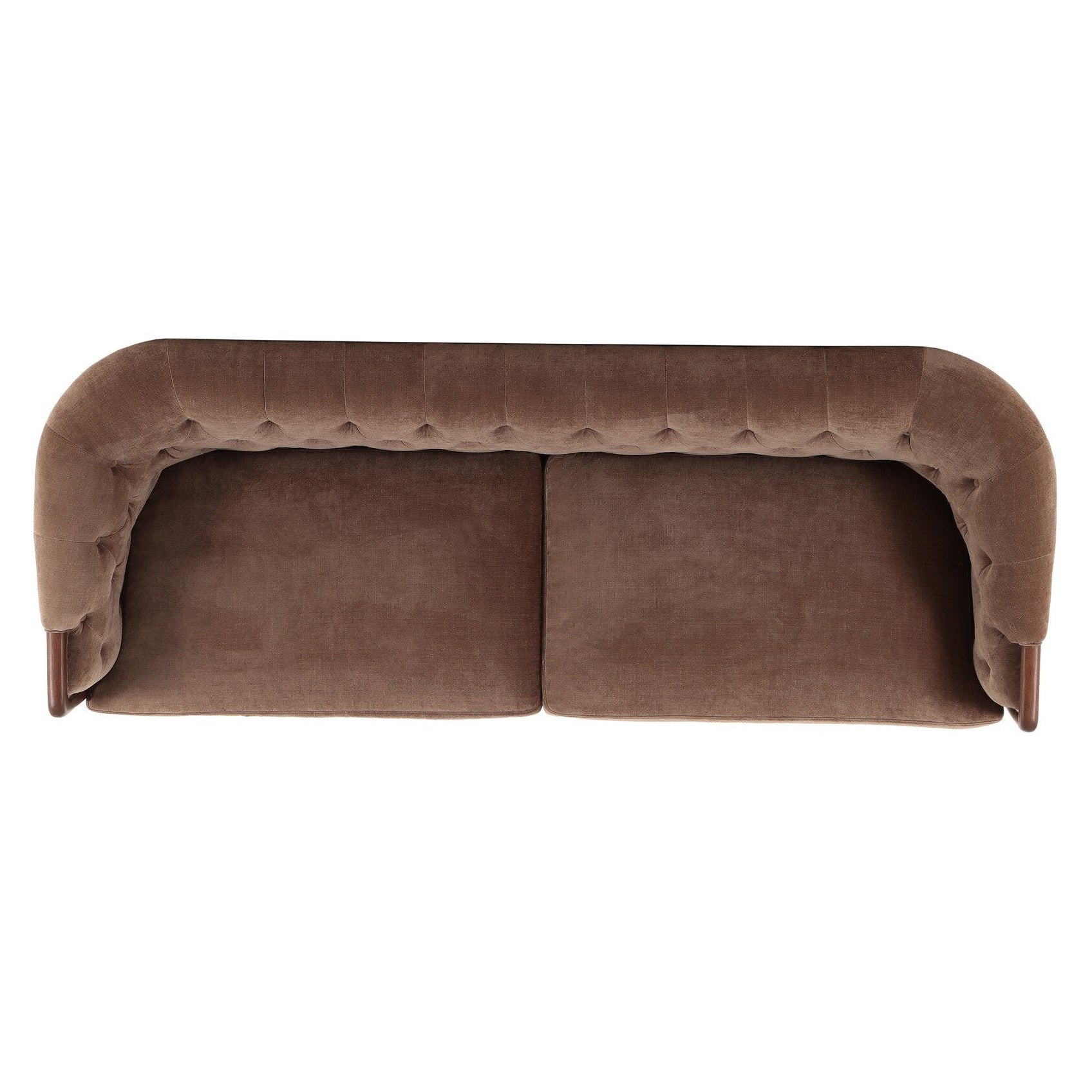 Four Hands Ellsworth Altair Mushroom Sofa top-down view
