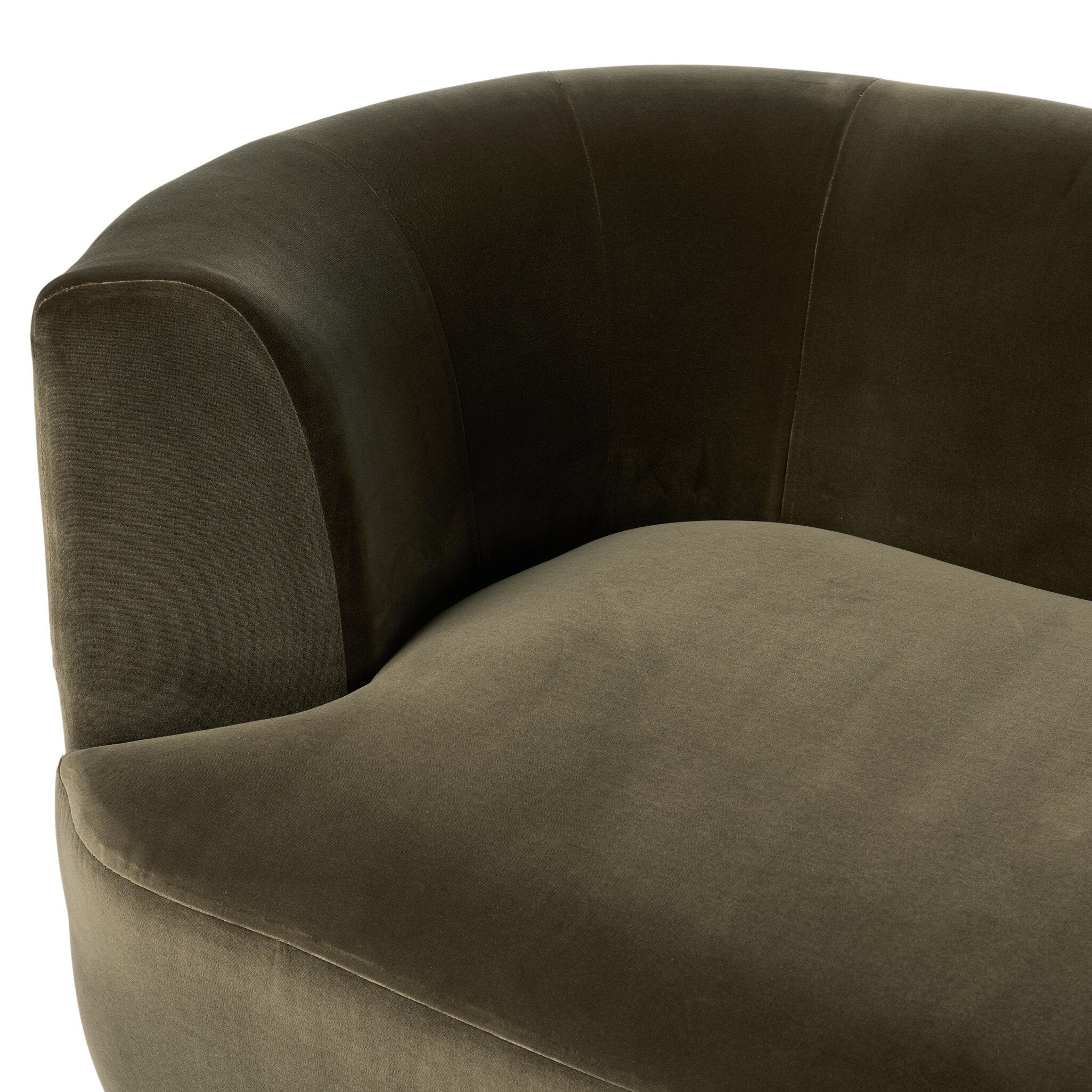 Four Hands Deandra Surrey Olive Tete A Tete Chaise detail view 2