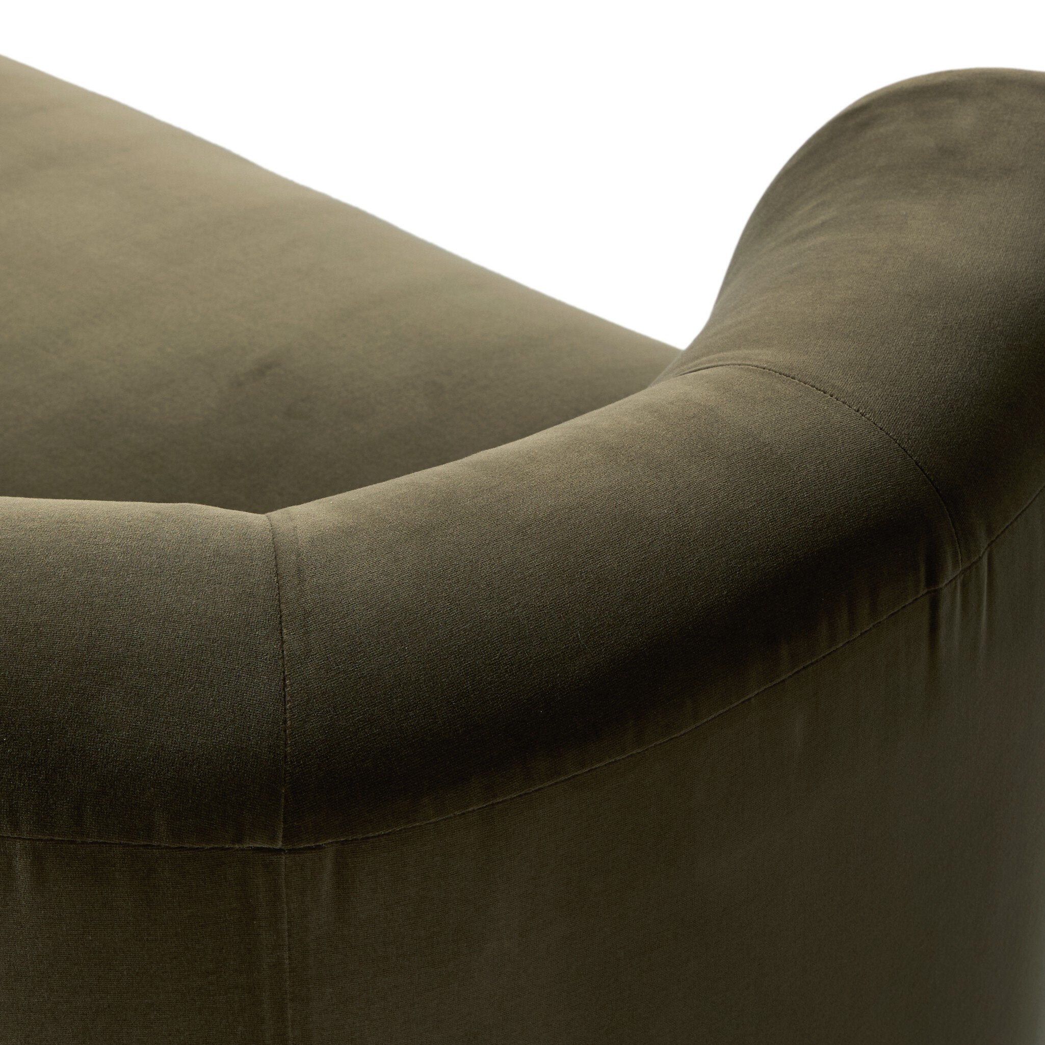 Four Hands Deandra Surrey Olive Tete A Tete Chaise detail view 4