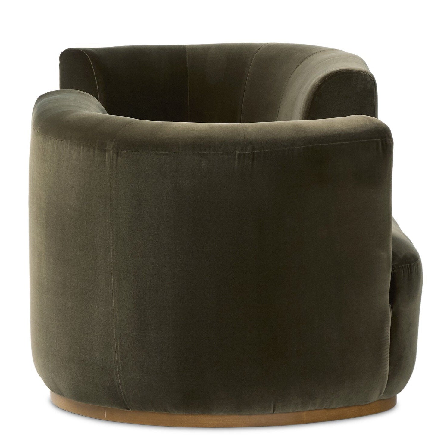 Four Hands Deandra Surrey Olive Tete A Tete Chaise side view