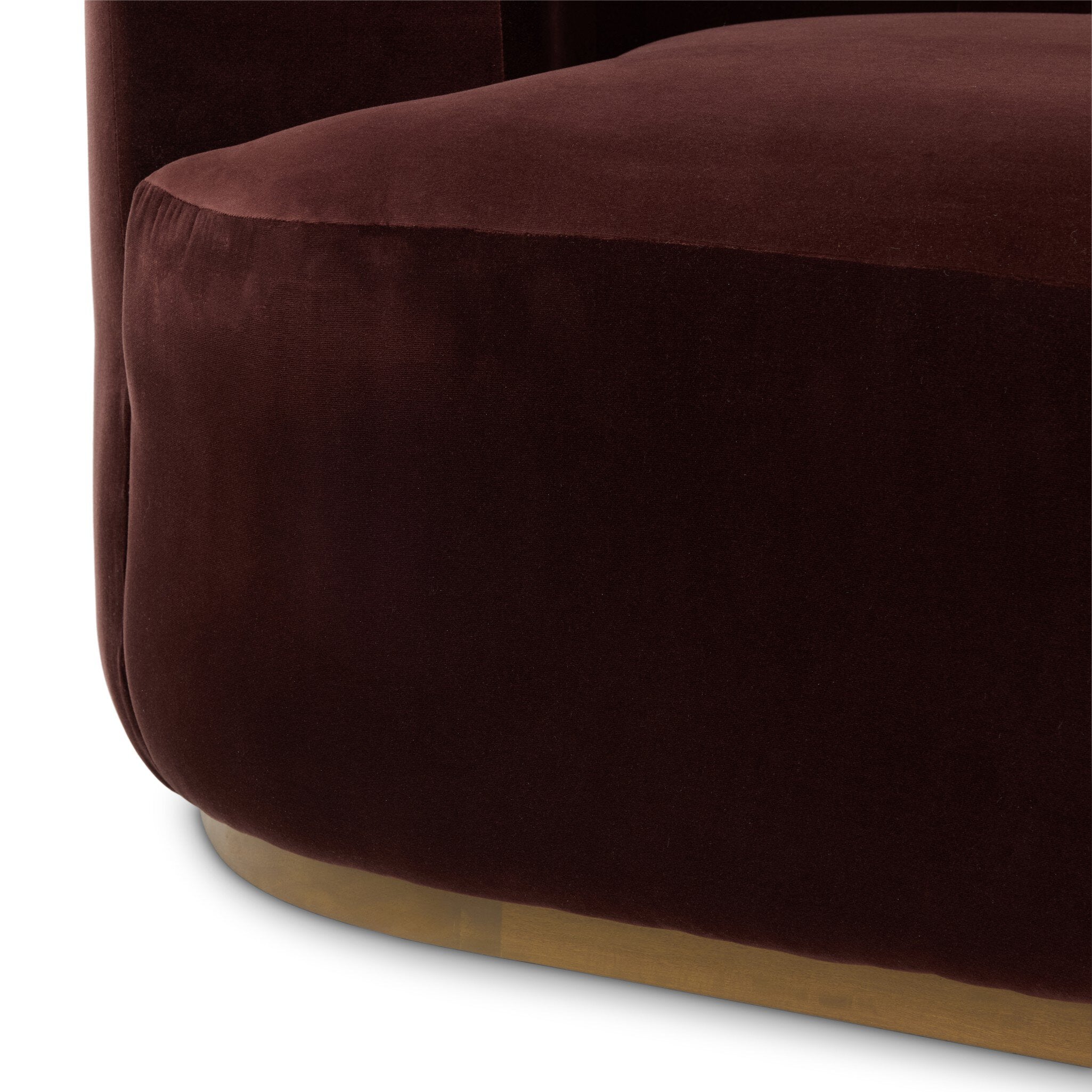 Four Hands Deandra Surrey Plum Tete A Tete Chaise detail view 3