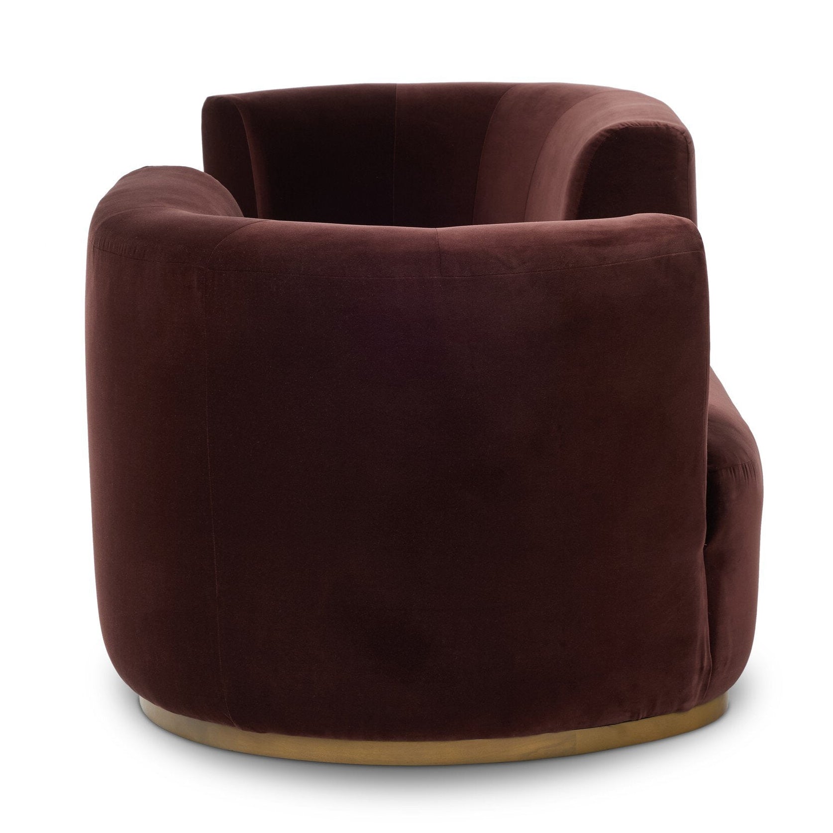 Four Hands Deandra Surrey Plum Tete A Tete Chaise side view