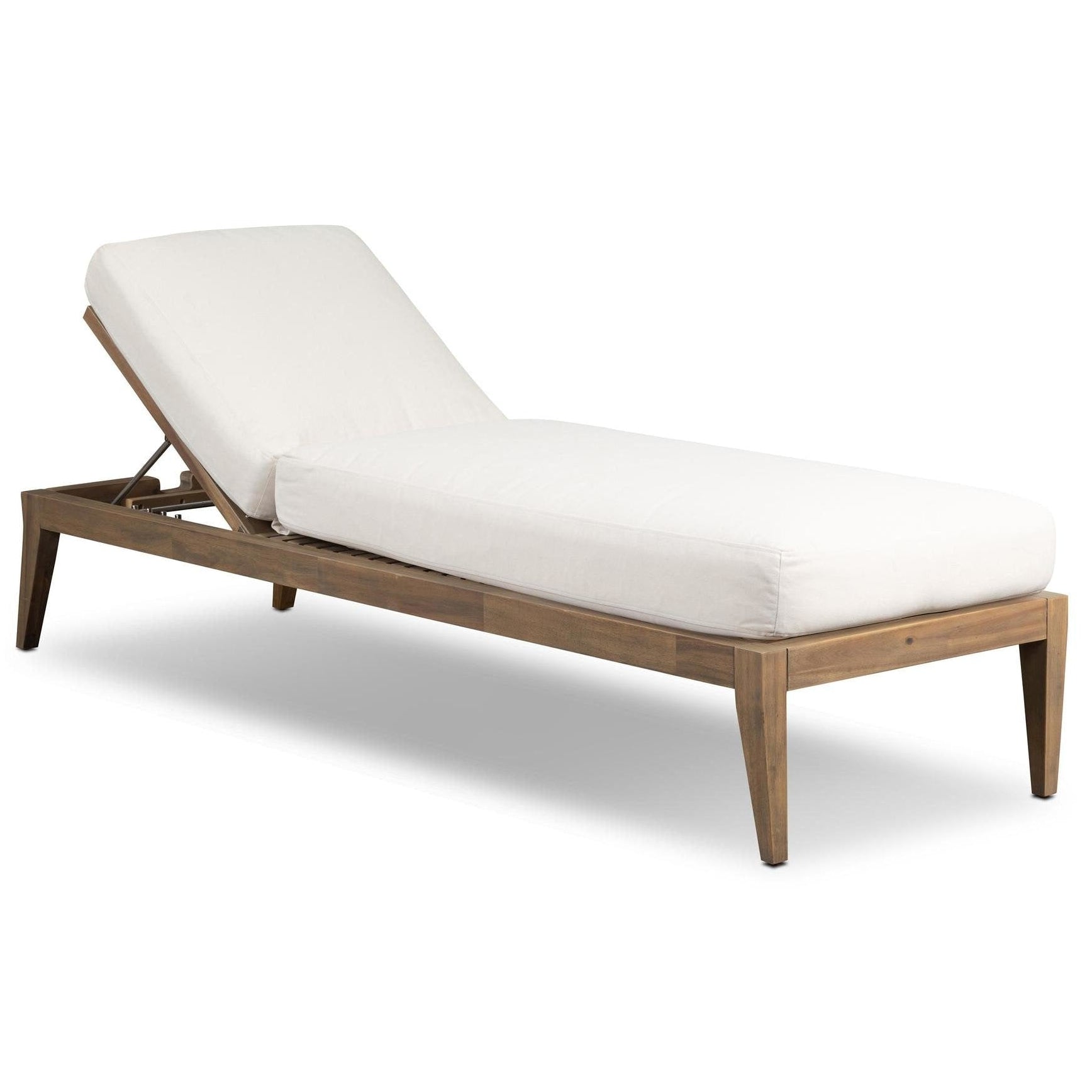Four Hands Amaya Lorel Ivory Adjustable Outdoor Chaise Lounge styled view