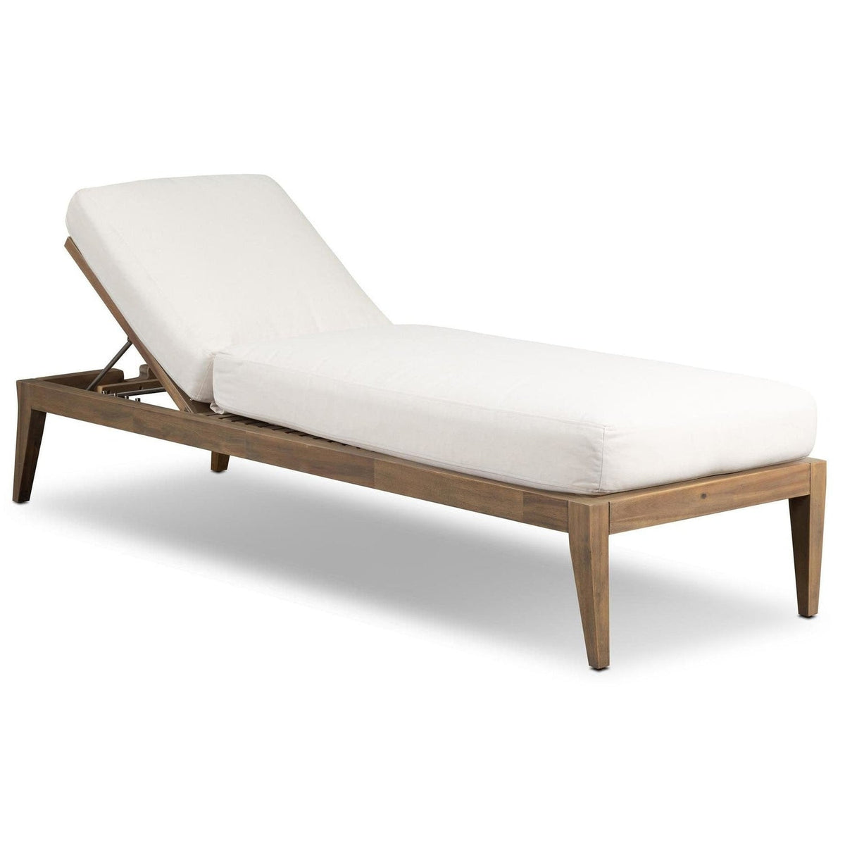 Four Hands Amaya Lorel Ivory Adjustable Outdoor Chaise Lounge styled view