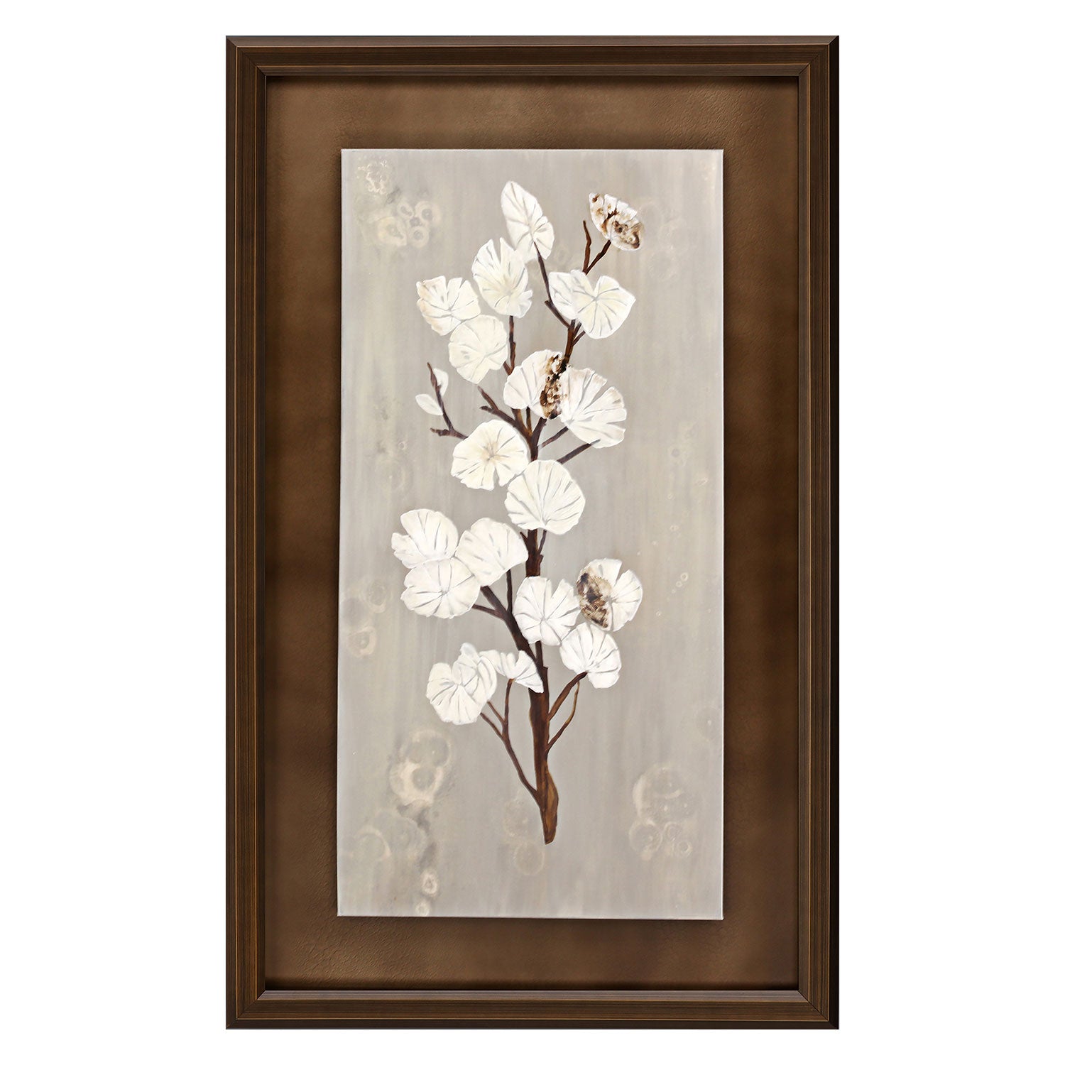Jardine Umbrella Leaves I Shadow Box Canvas Art