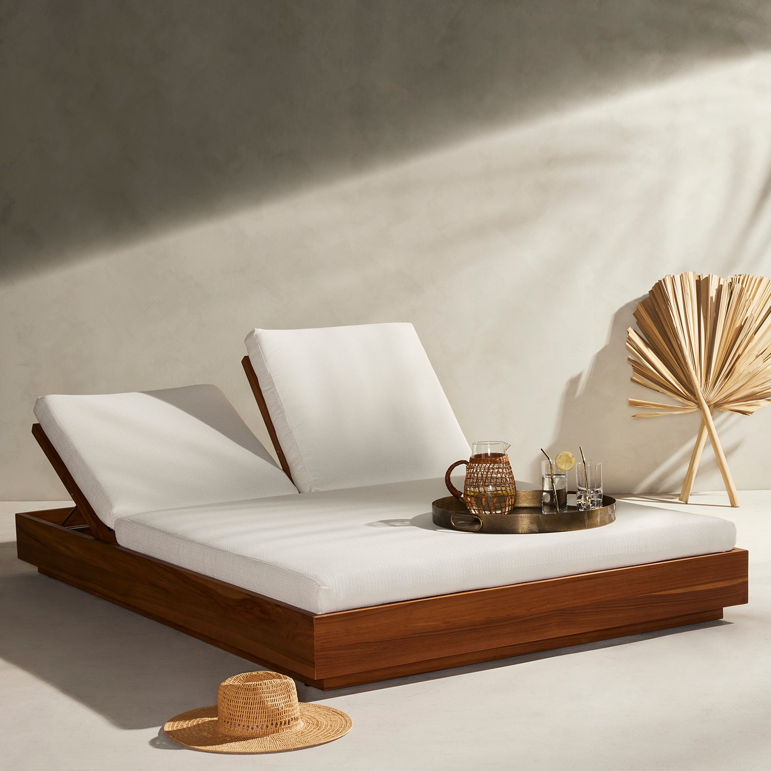 Four Hands Kinta Outdoor Double Chaise