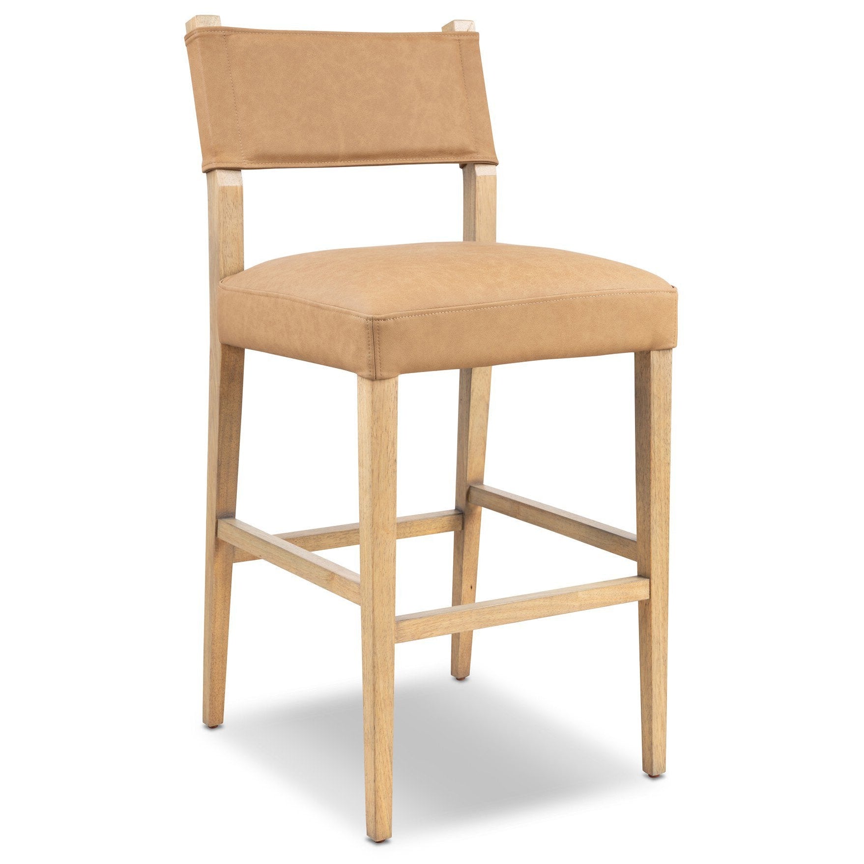 Four Hands Ferris Maestro Camel Bar Stool styled view 2