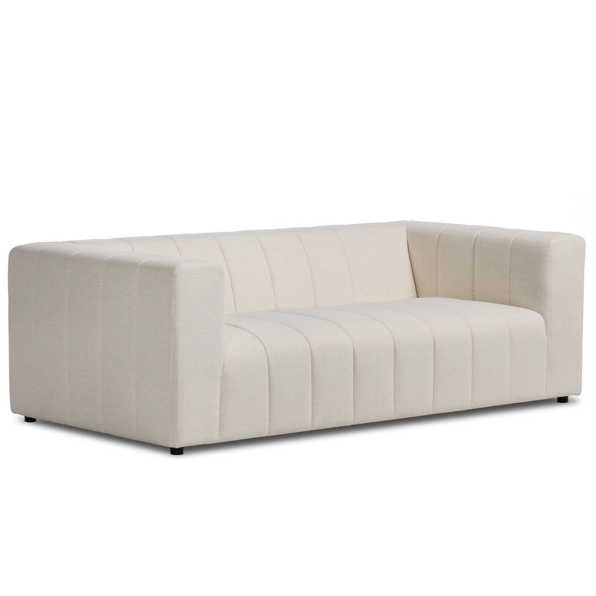 Four Hands Langham Crypton Nomad Snow 89in Sofa styled setting