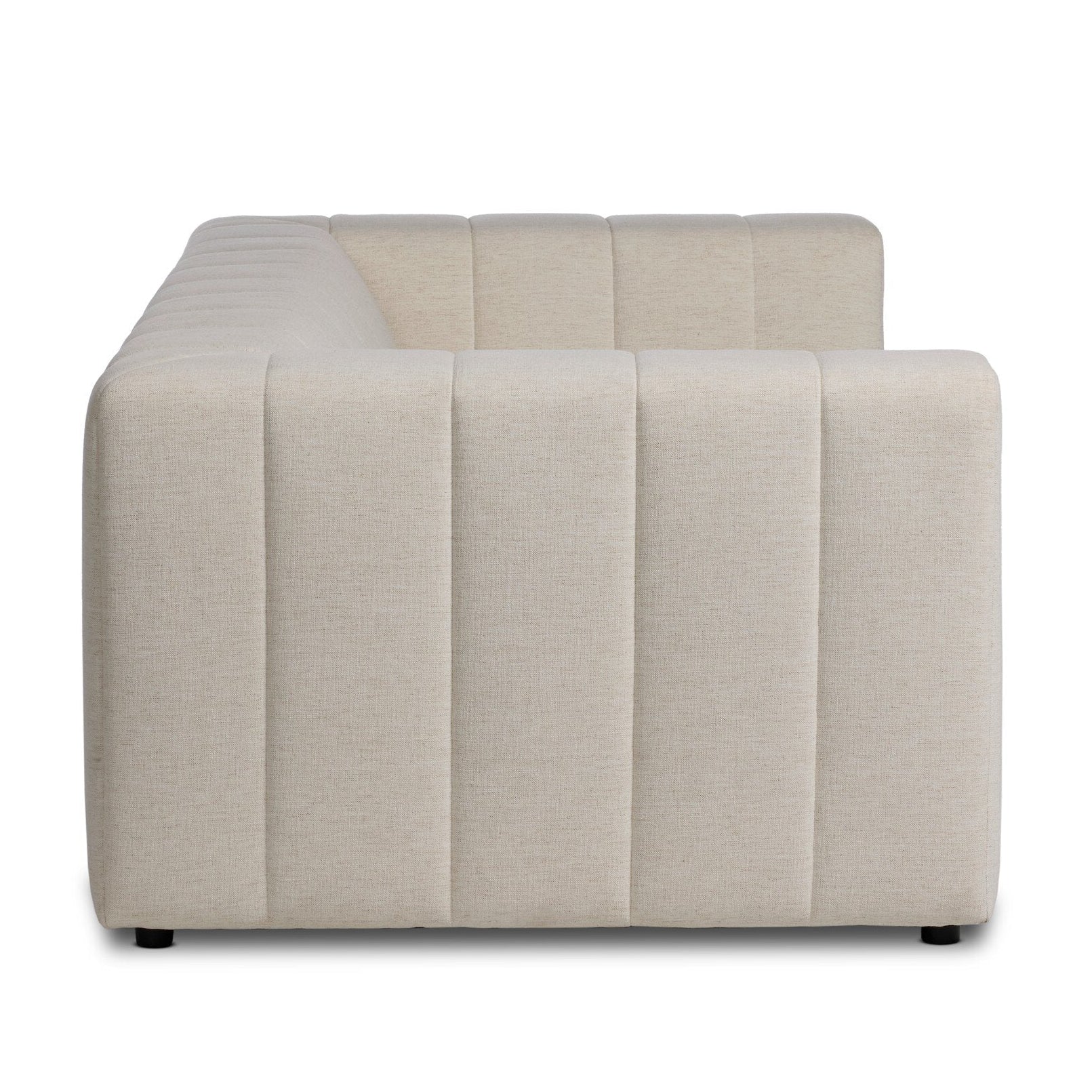Four Hands Langham Crypton Nomad Snow 89in Sofa side view