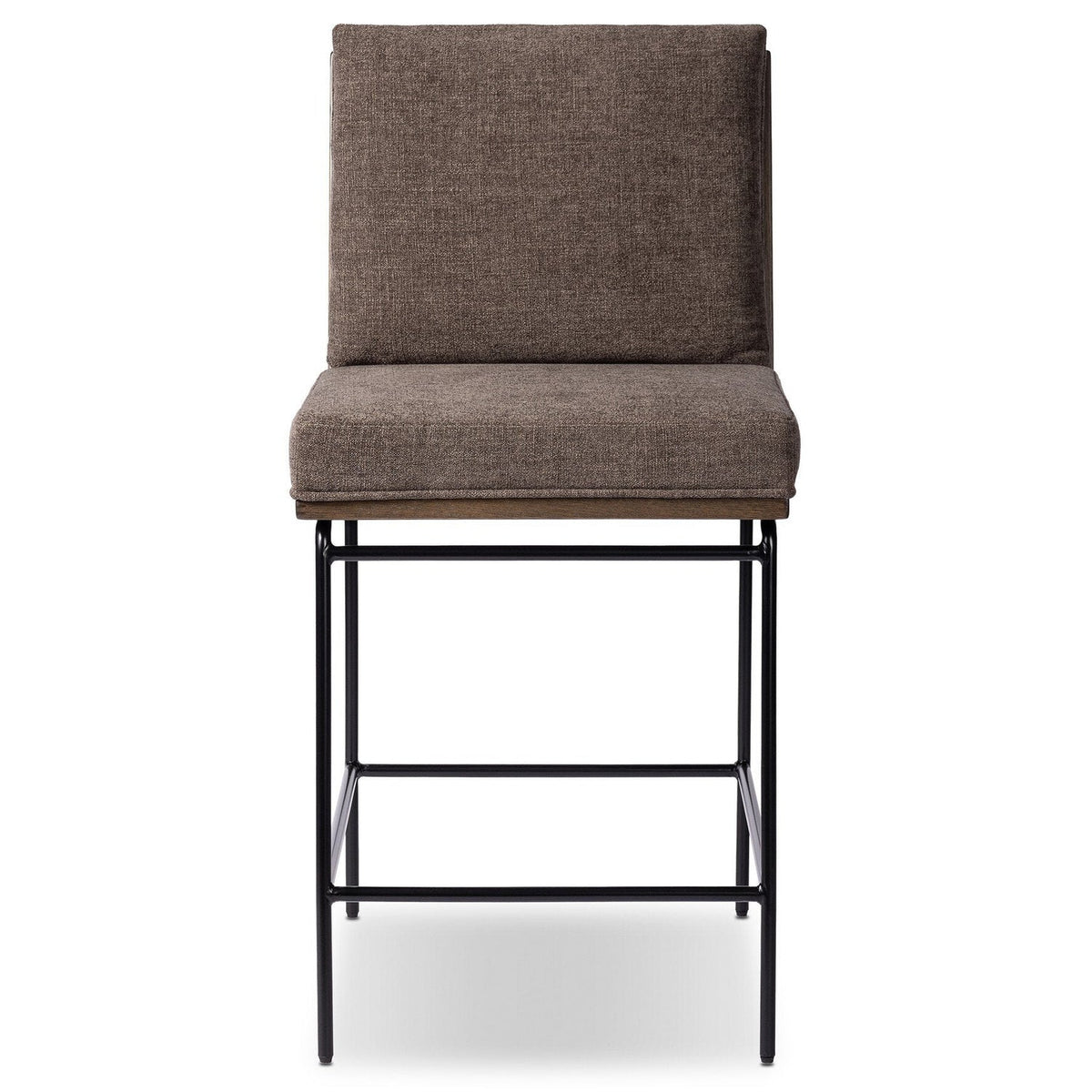 Four Hands Crete Landale Charcoal Bar Stool front view