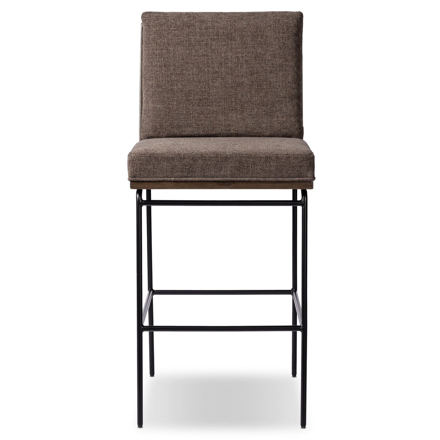 Four Hands Crete Landale Charcoal Counter Stool front view
