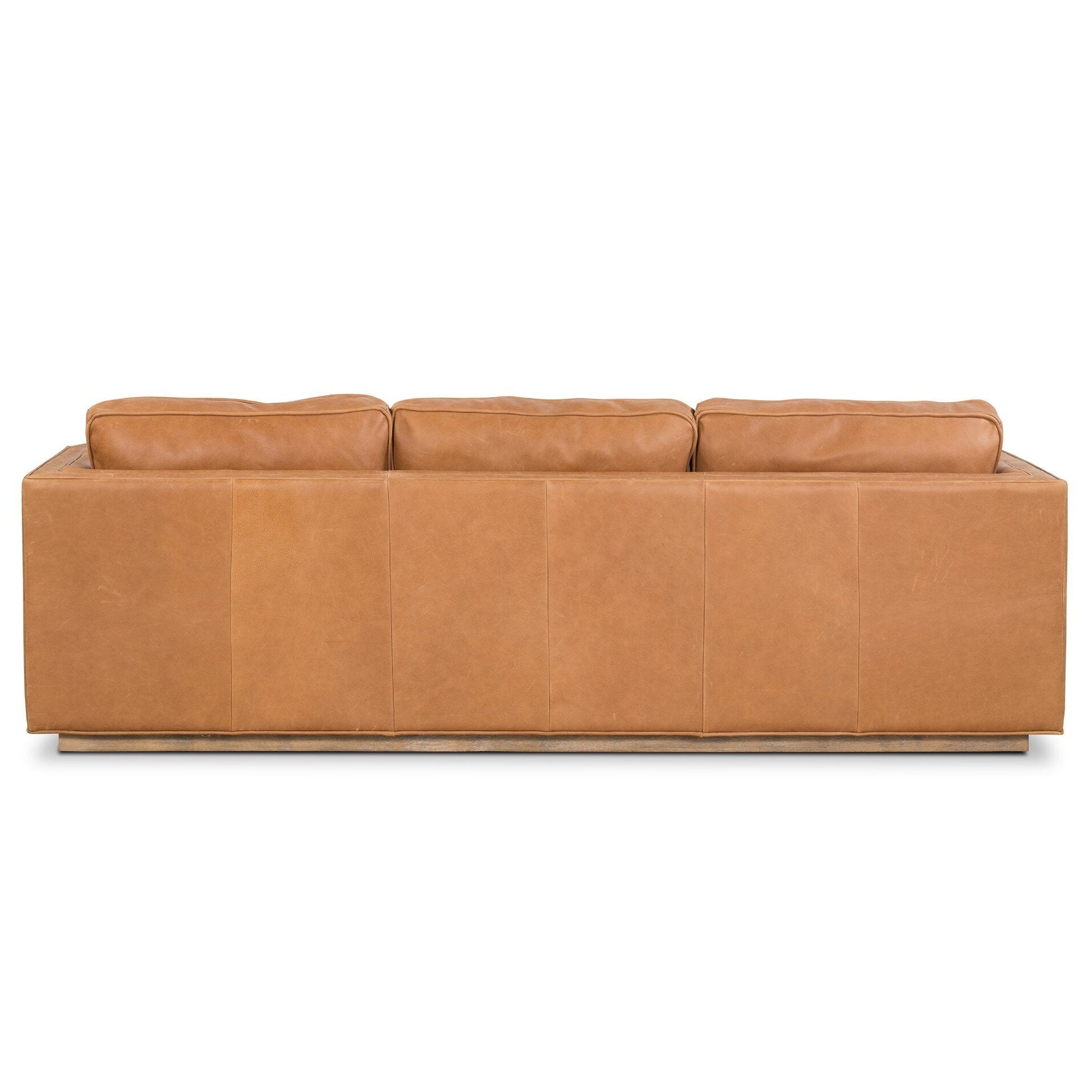 Four Hands Kiera Palermo Cognac Sofa back view