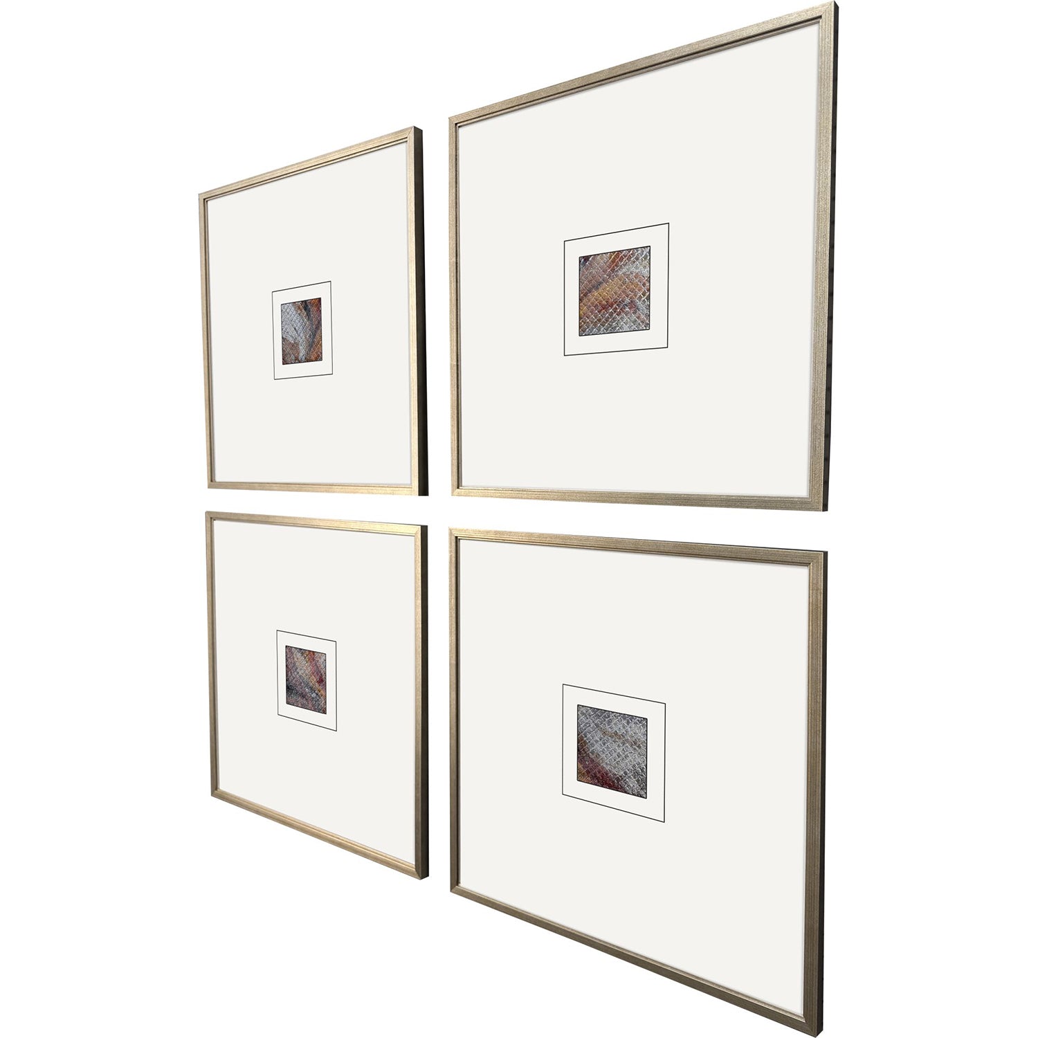 The Studio Natural Patterns I Framed Art Set of 4