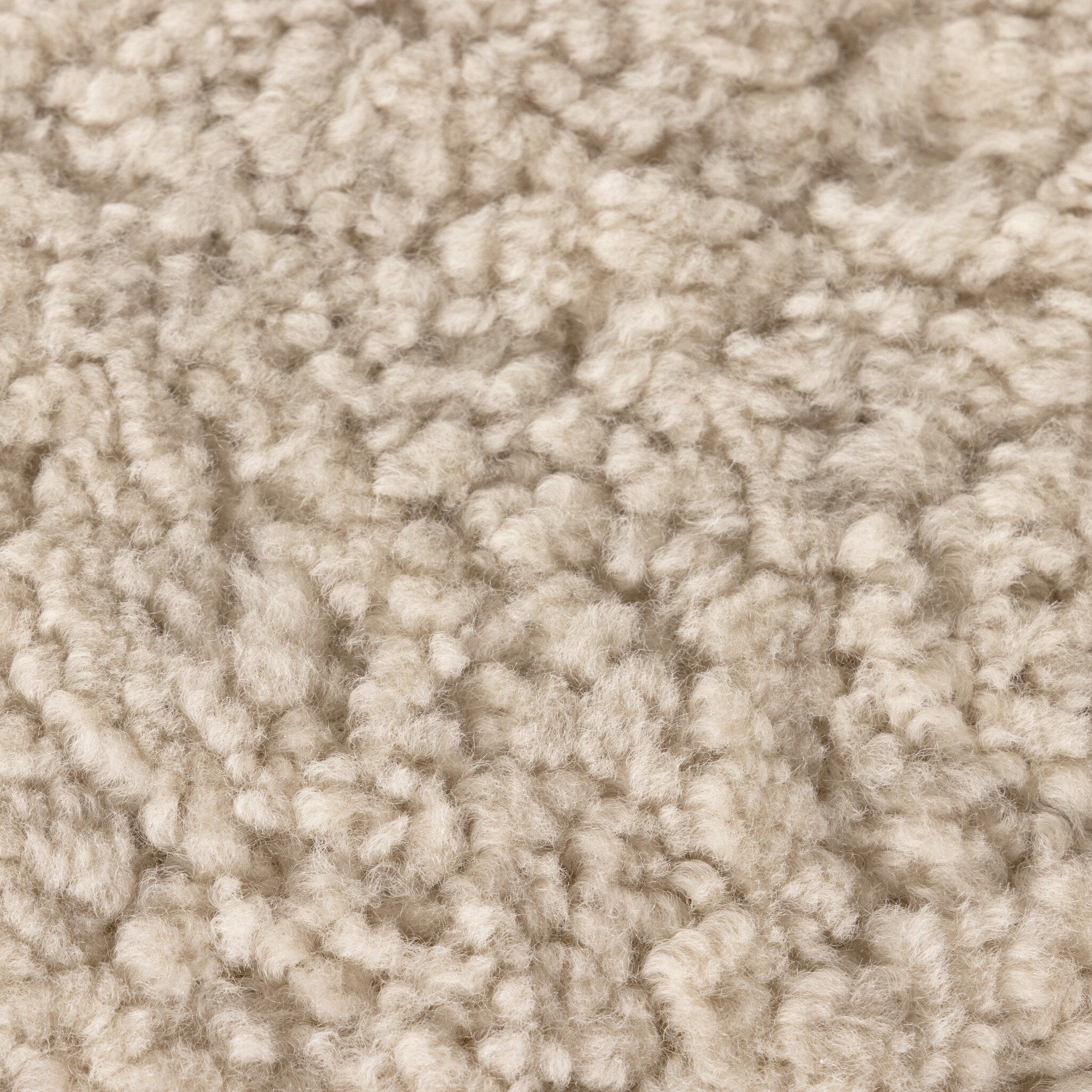 Four Hands Saldino Beige Shearling Counter Stool detail view