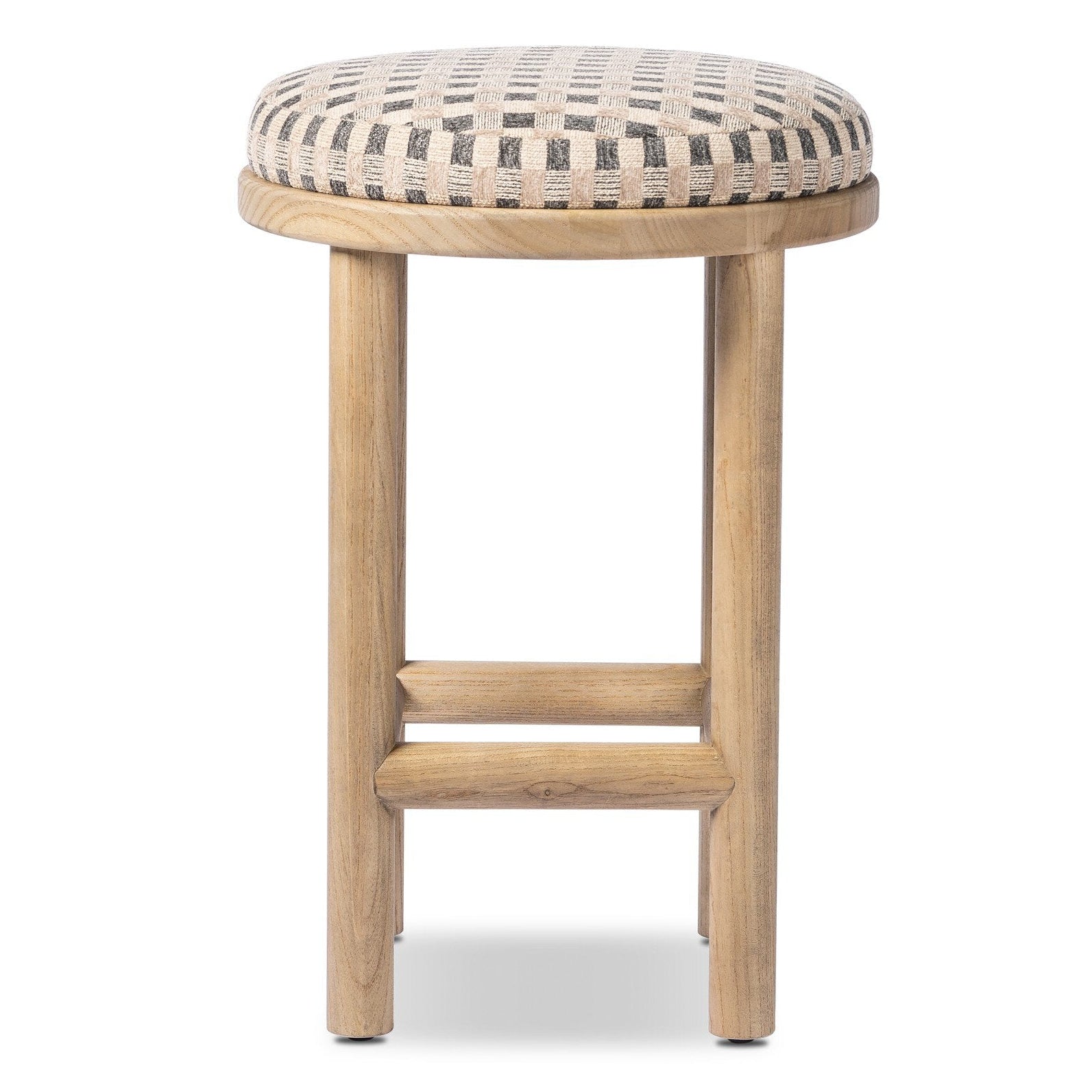 Four Hands Saldino Firefinch Fawn Counter Stool back view
