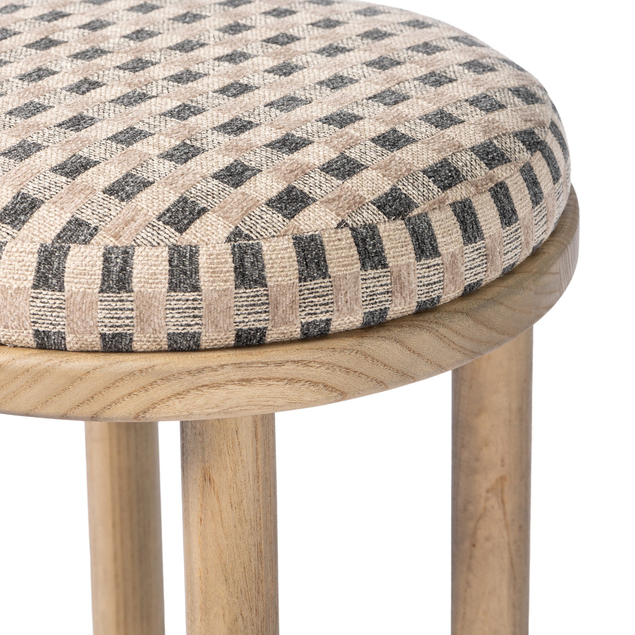 Four Hands Saldino Firefinch Fawn Counter Stool close-up detail