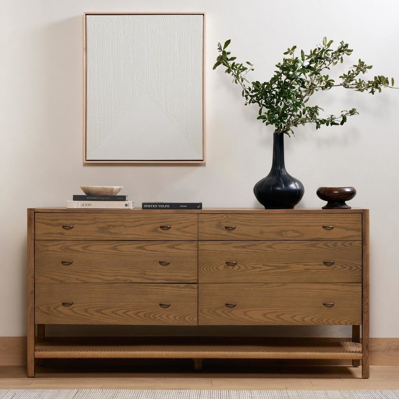 Four Hands Zuma Dune Ash 6 Drawer Dresser