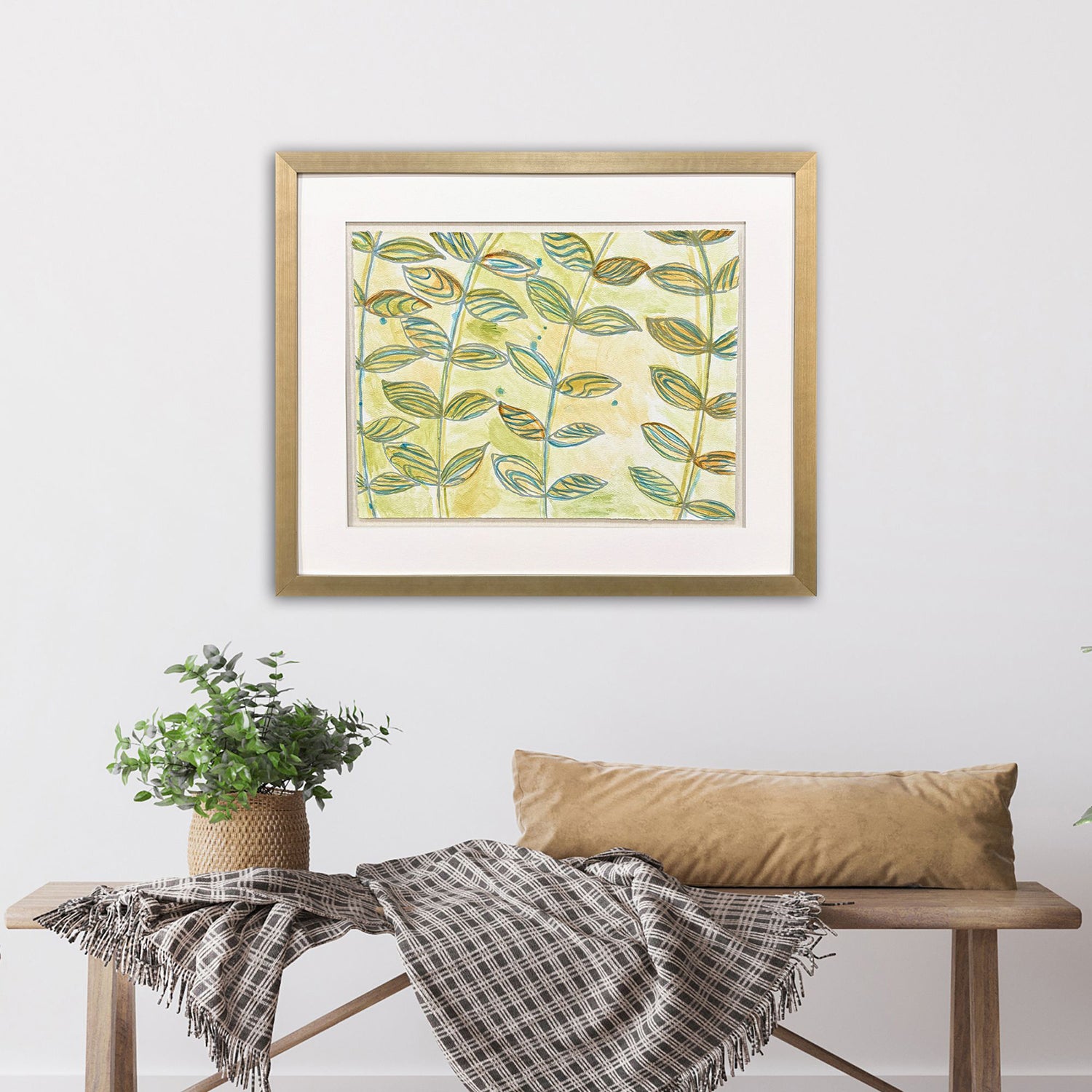 Adamson-Ray Shimmering Garden I Framed Artwork