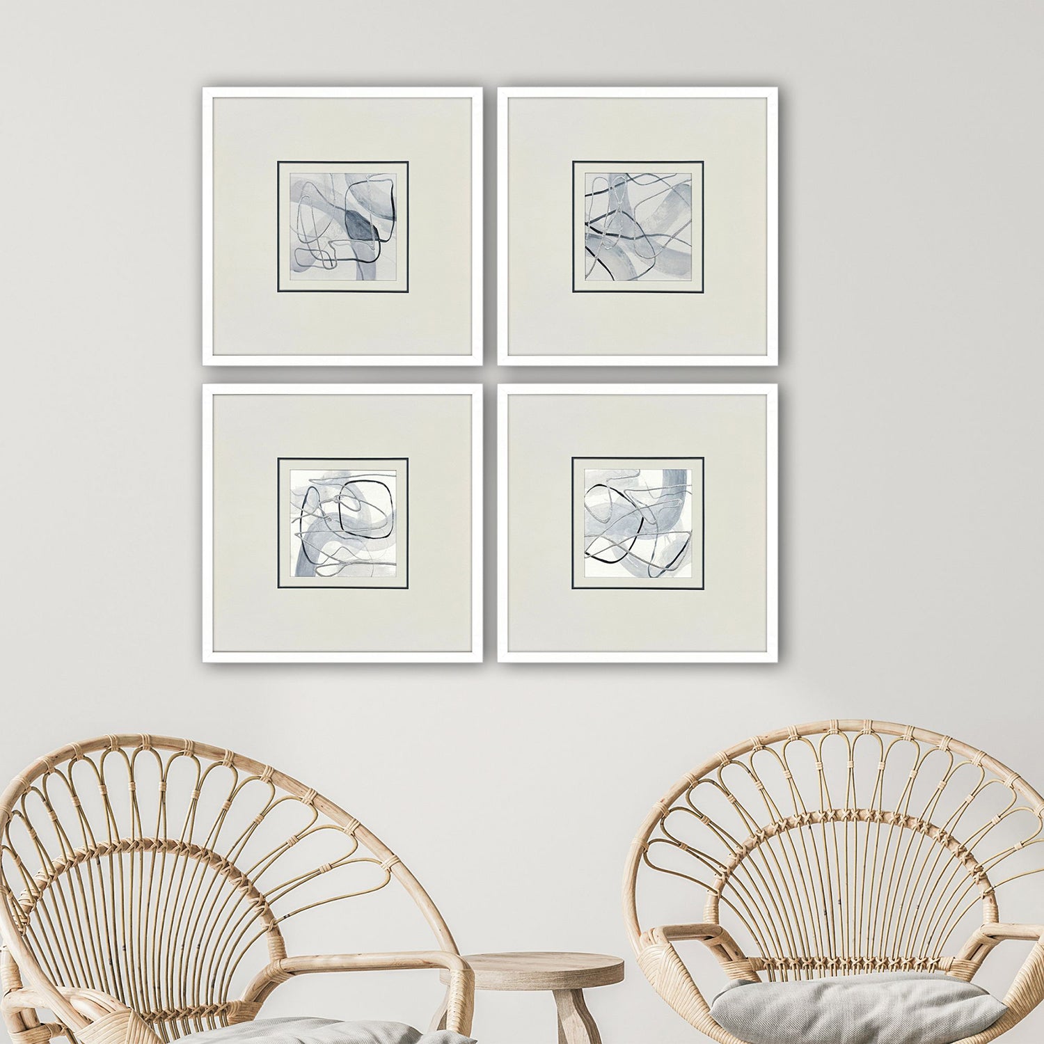 Loreth Pathways Framed Artwork Set of 4