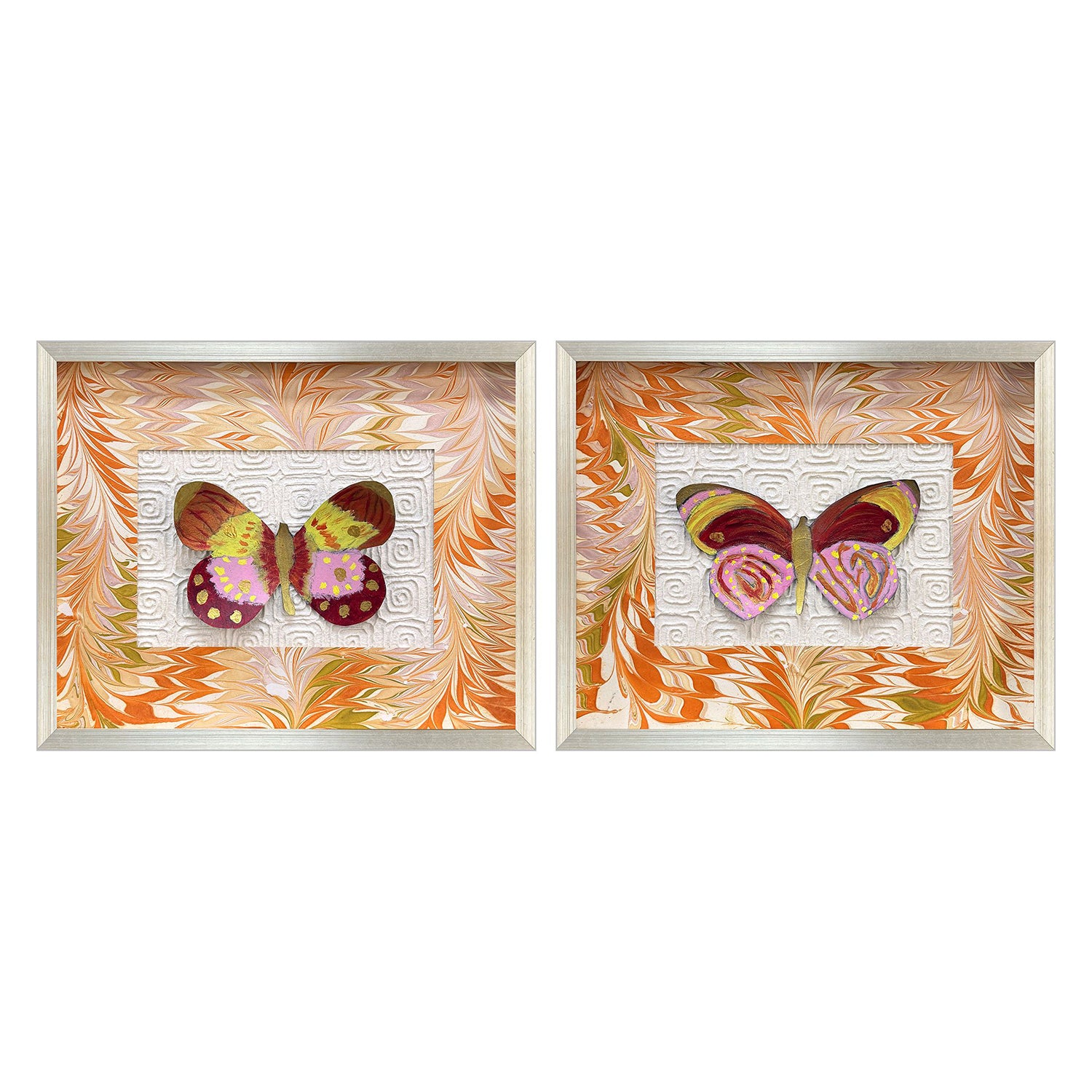 Adamson-Ray Flight Patterns I Framed Artwork Set of 2
