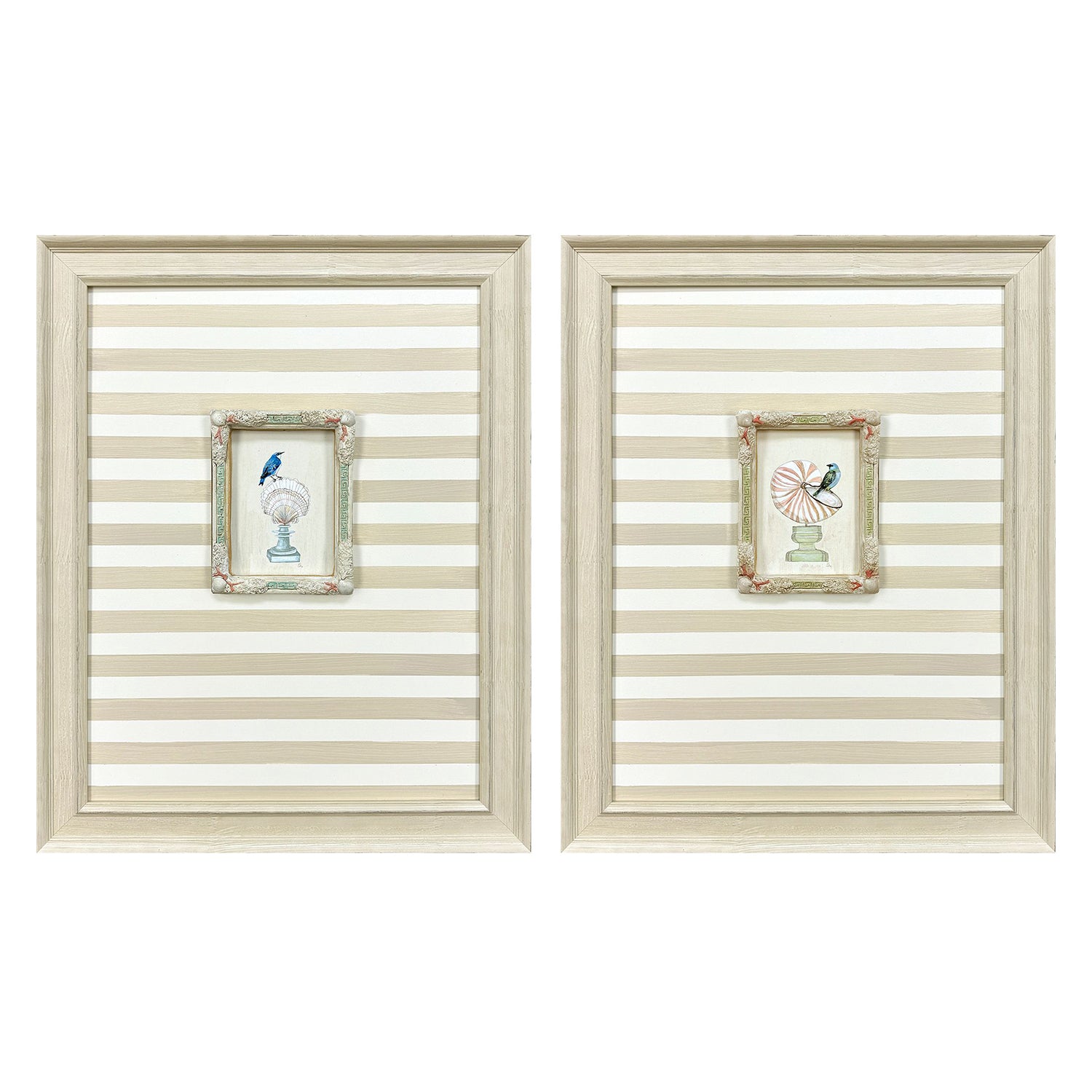 PopJoy Studio Underwater Collage I Framed Artwork Set of 2