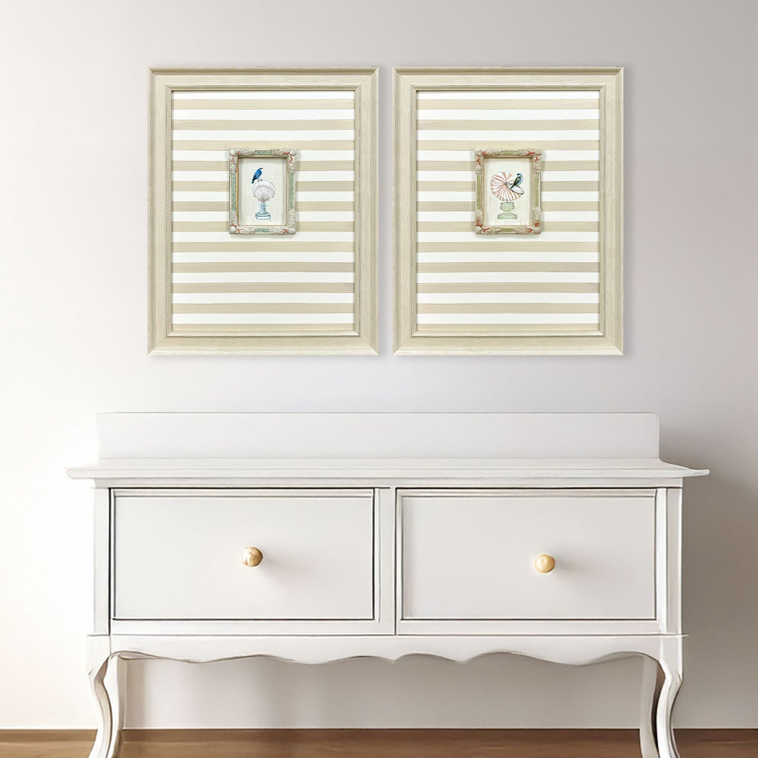 PopJoy Studio Underwater Collage I Framed Artwork Set of 2