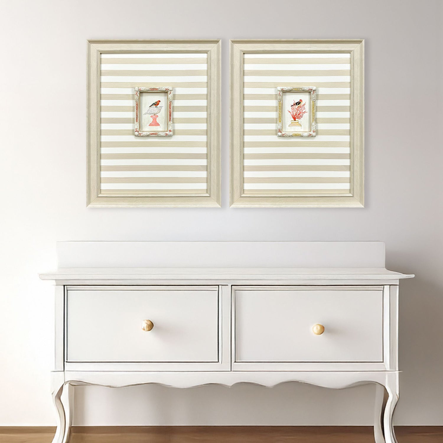 PopJoy Studio Underwater Collage II Framed Artwork Set of 2